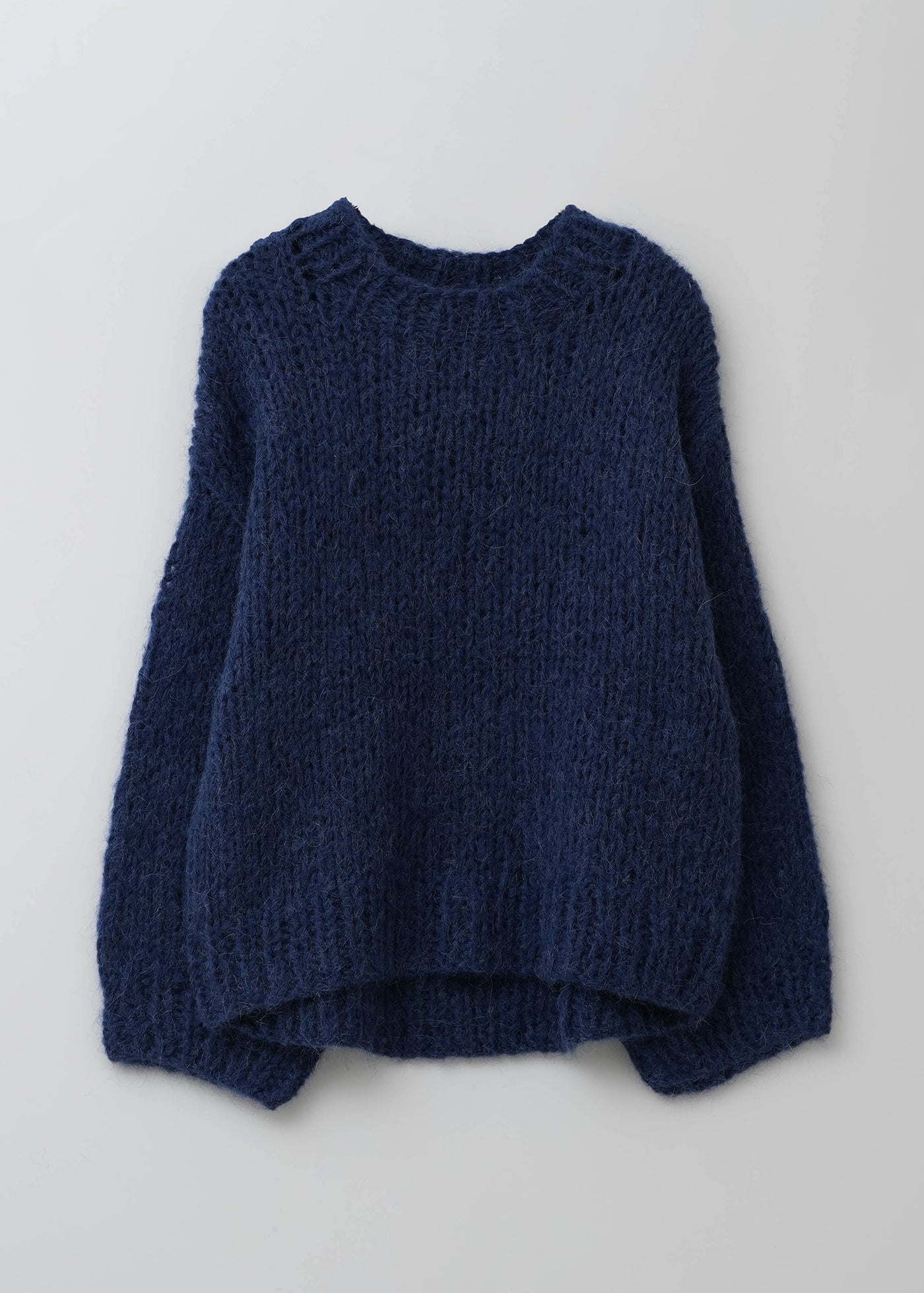 Mohair Mix Hand Knit Pullover