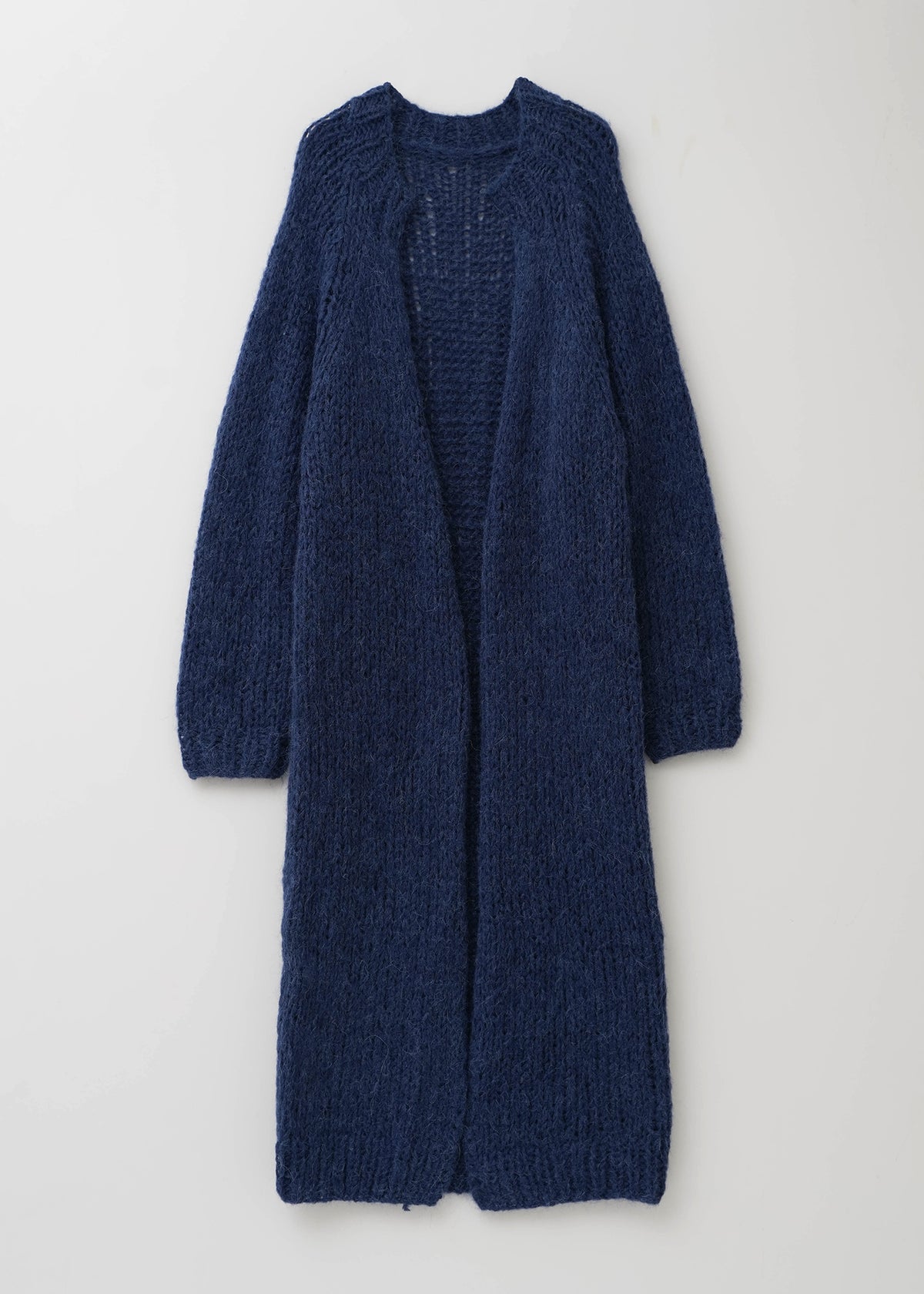 Mohair Mix Hand Knit Long Cardigan | Pasand by ne Quittez pas 