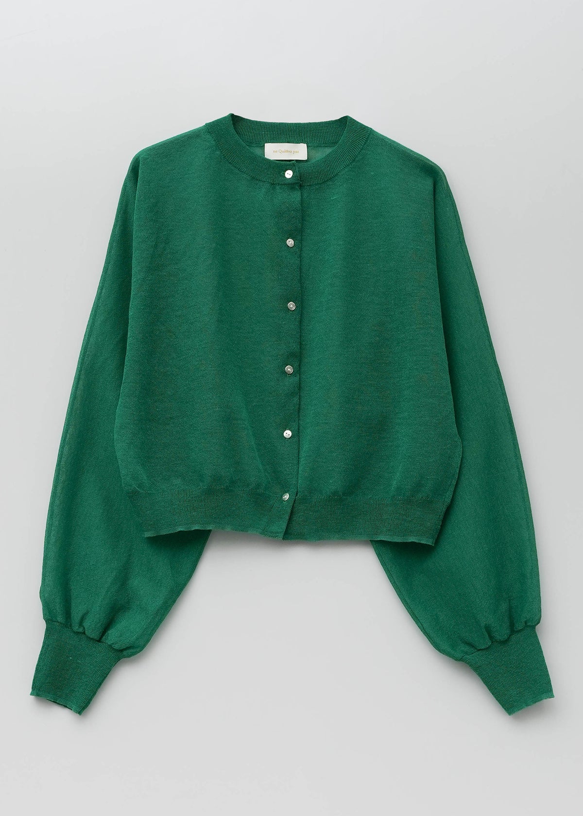 Ramie Mix Sheer Cardigan | Pasand by ne Quittez pas | パサンドバイ 