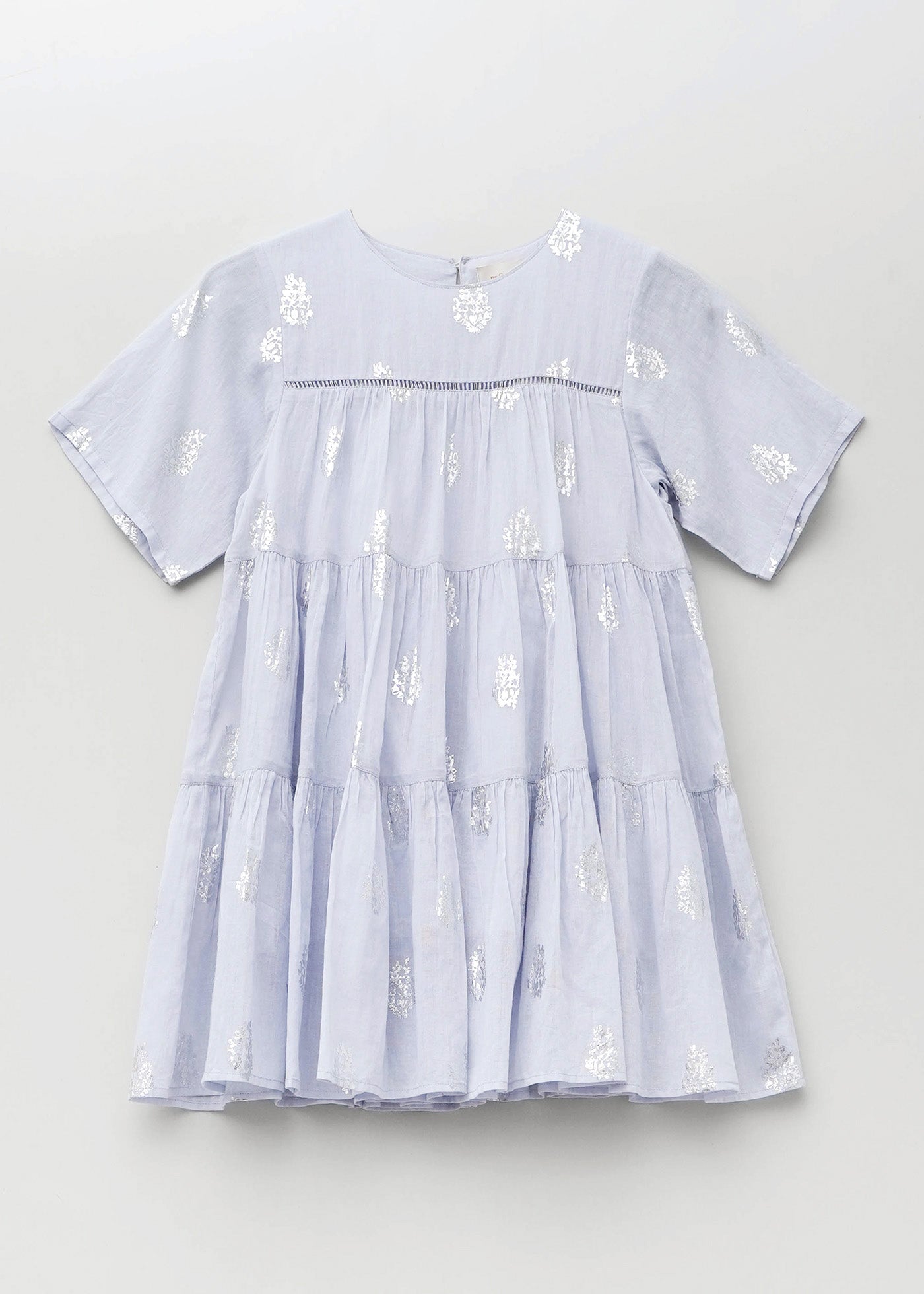 【5/27 10時発売】Kids Half Sleeve Foil Print Tiered Dress