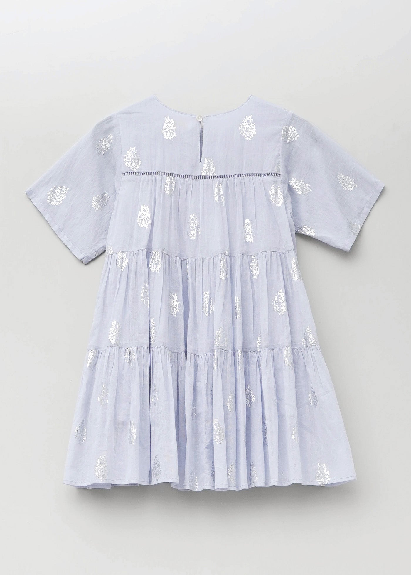 【5/27 10時発売】Kids Half Sleeve Foil Print Tiered Dress