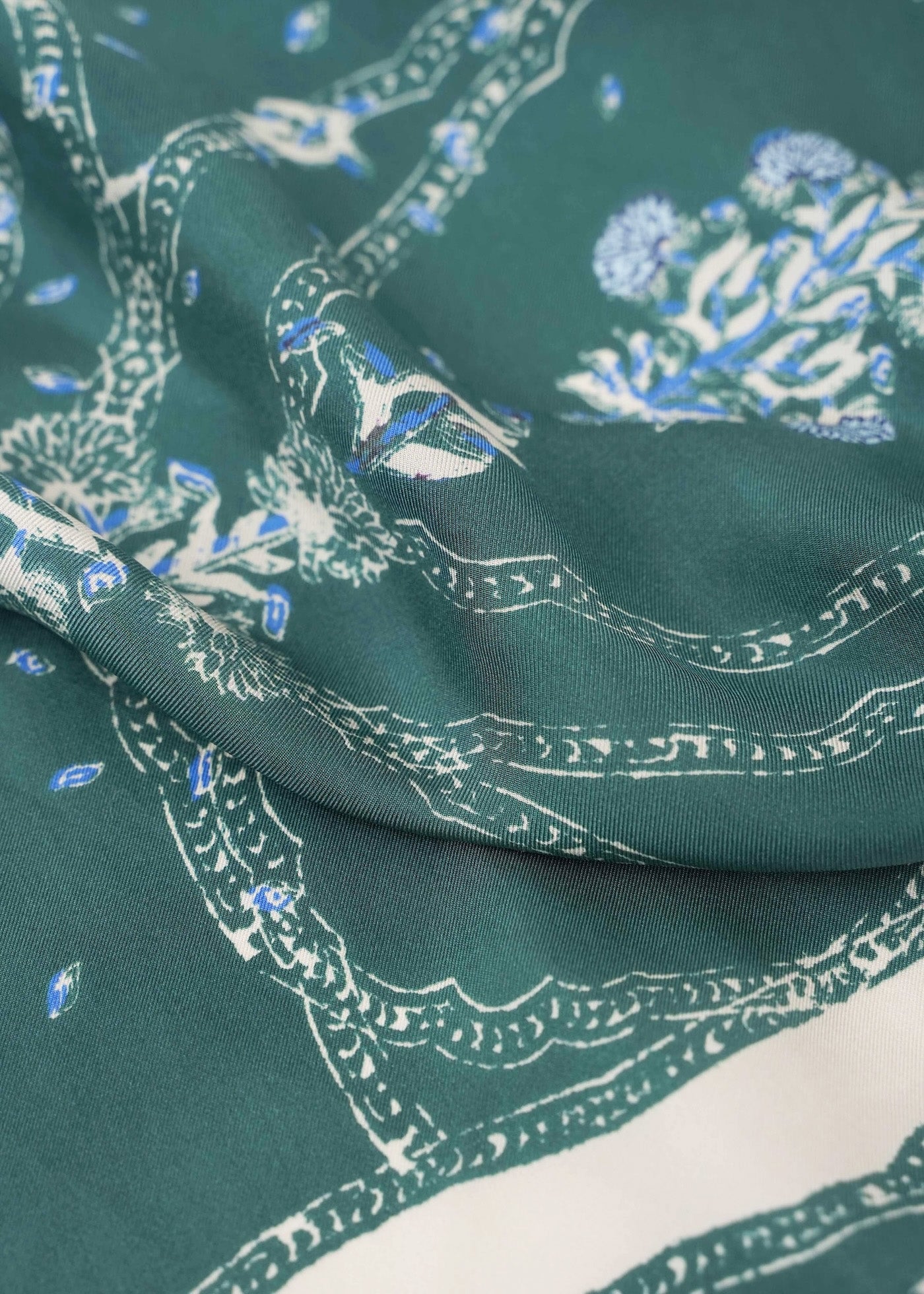 Silk Marigold Print Scarf