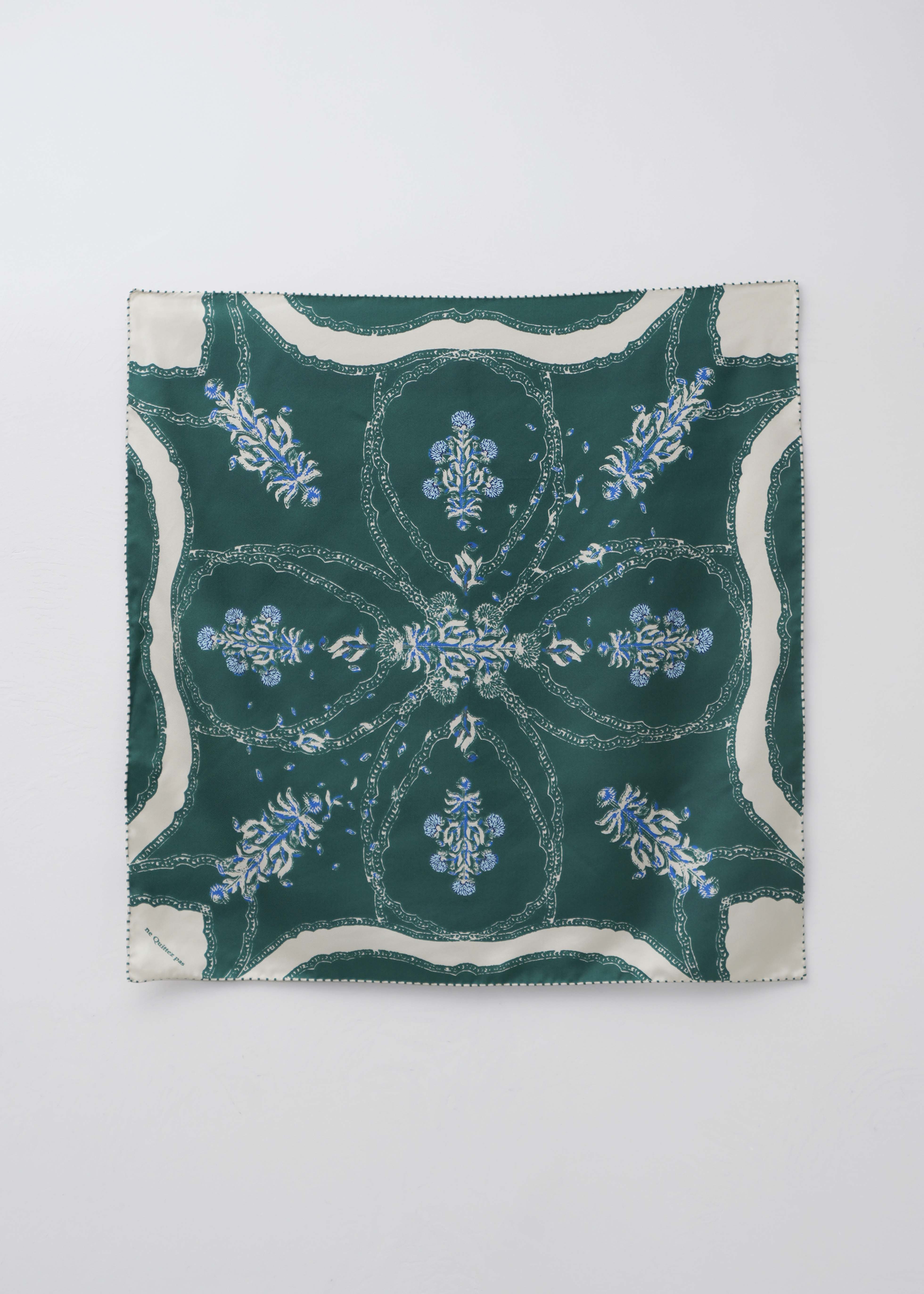 Silk Marigold Print Scarf