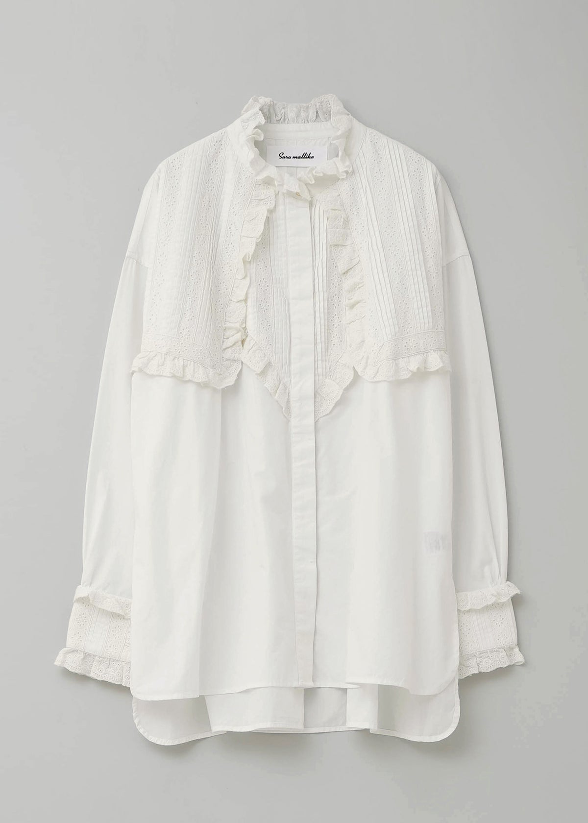 Cotton Pintuck Lace Blouse | Pasand by ne Quittez pas | パサン 