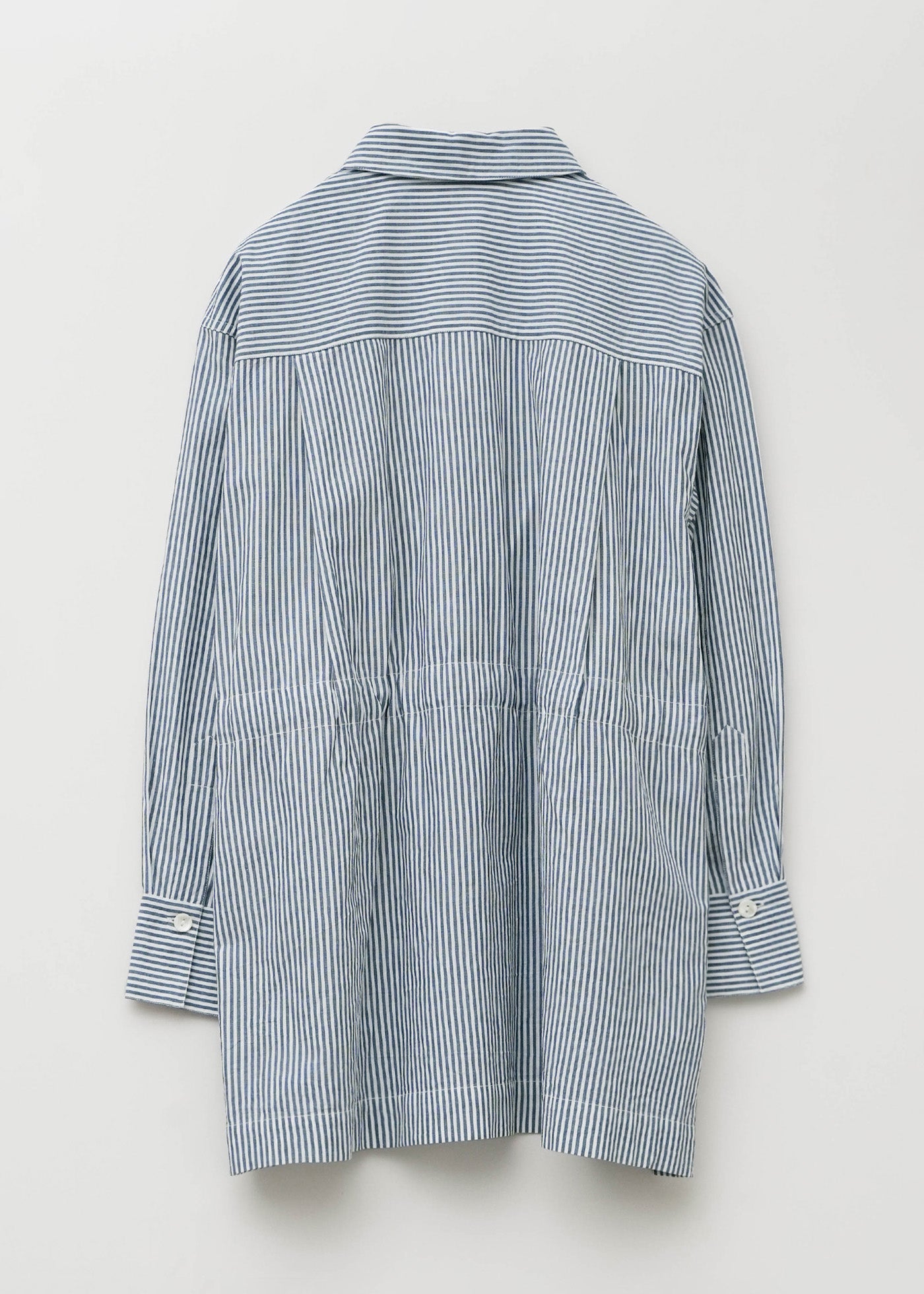 Cotton Aari Embroidery Stripe Shirt