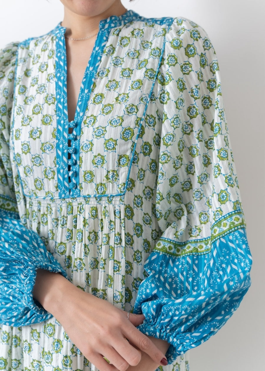 Cotton Kika Ethnic Print Dress