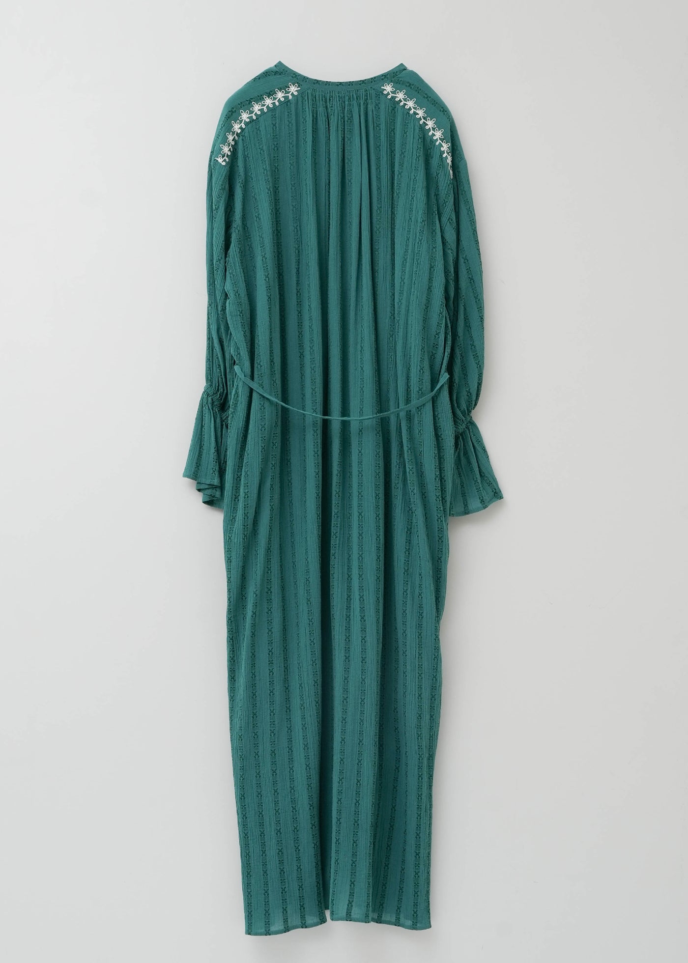 Cotton Jacquard Cord Embroidery Dress