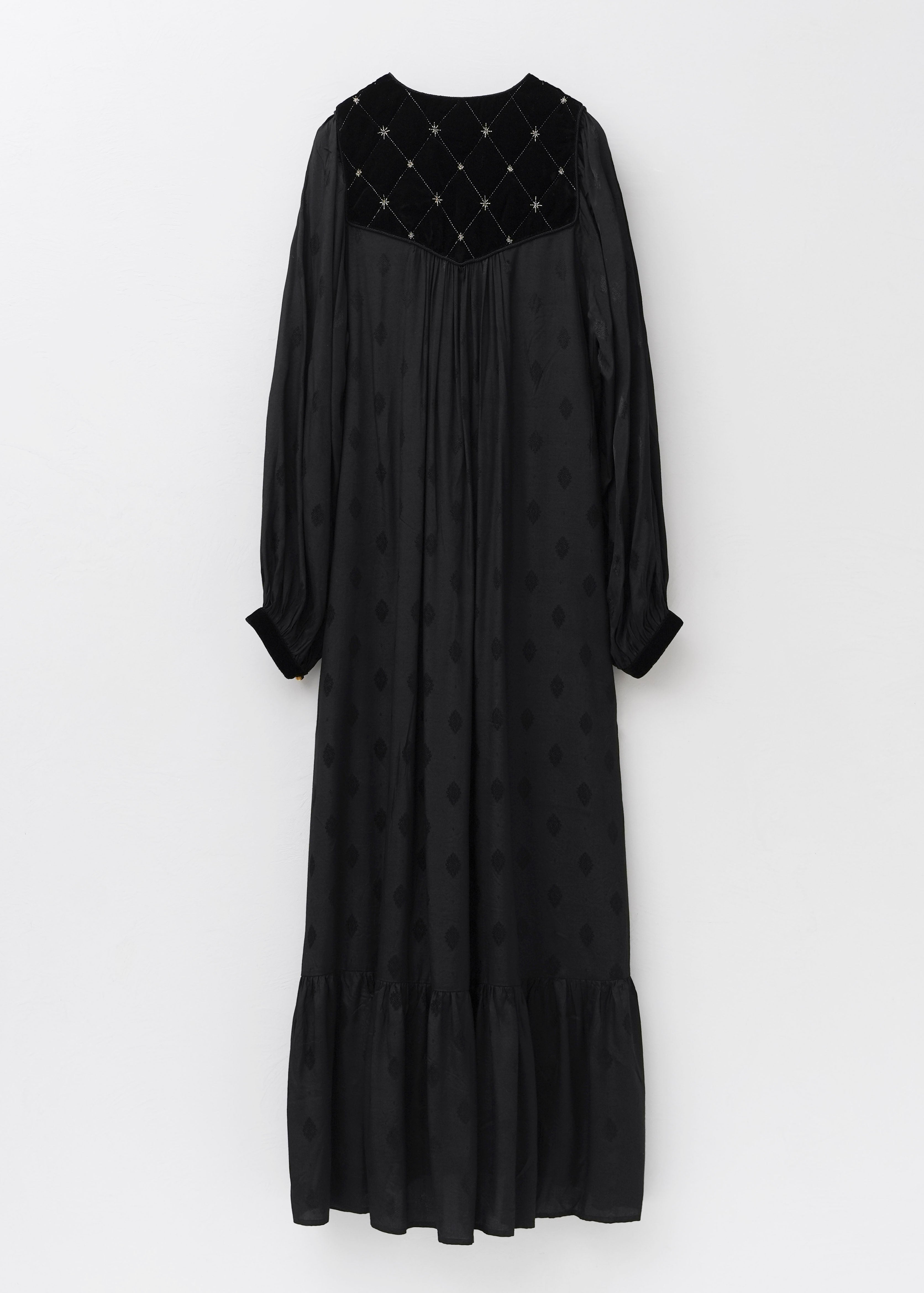 Velvet Beads Embroidery Dress