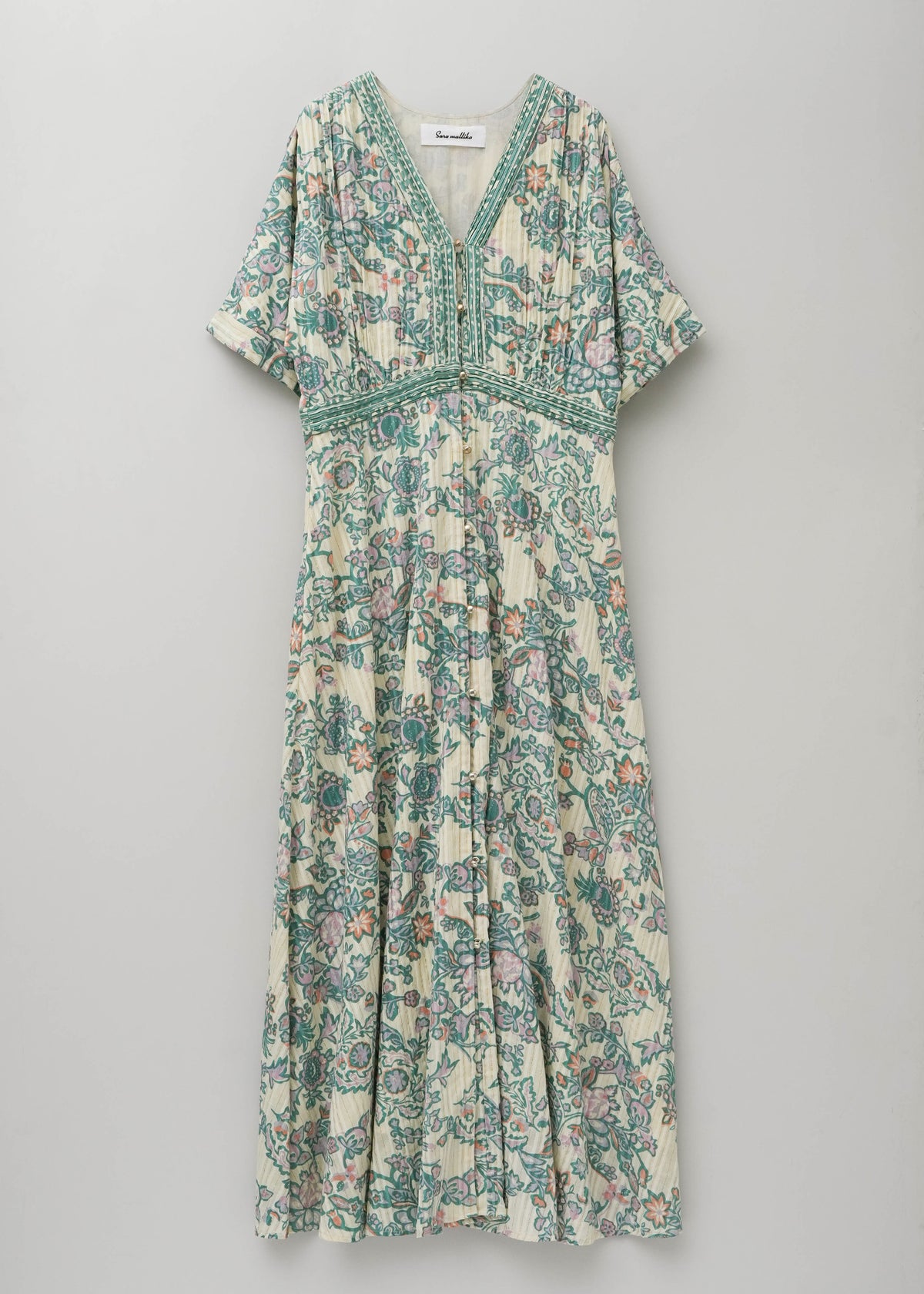 Paisley Flower Print Tuck Dress | Pasand by ne Quittez pas 
