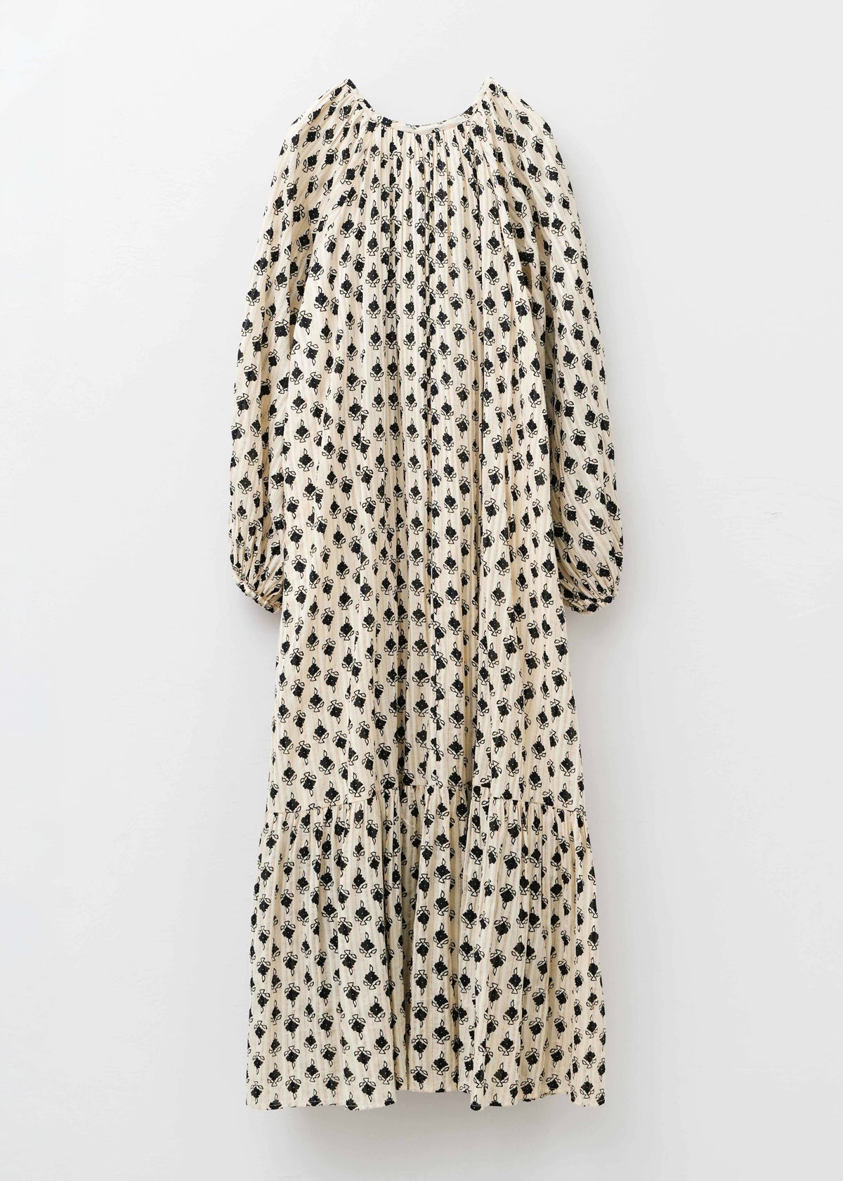 【9/10 10時発売】Cotton Lurex Komon Print Dress