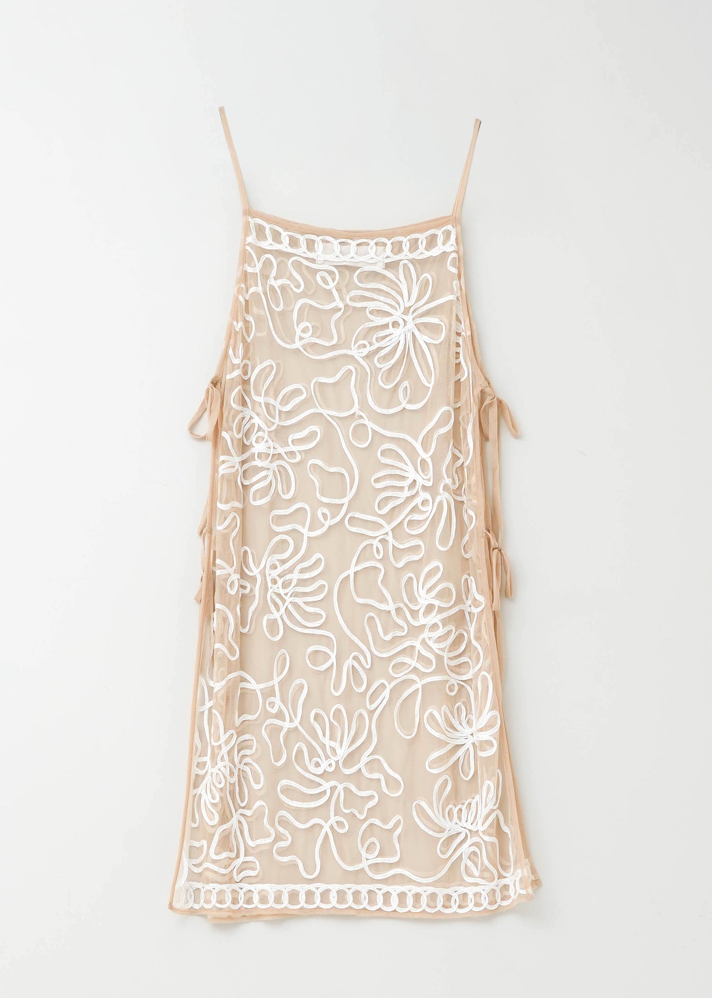 Tulle Tape Embroidery Cami Dress