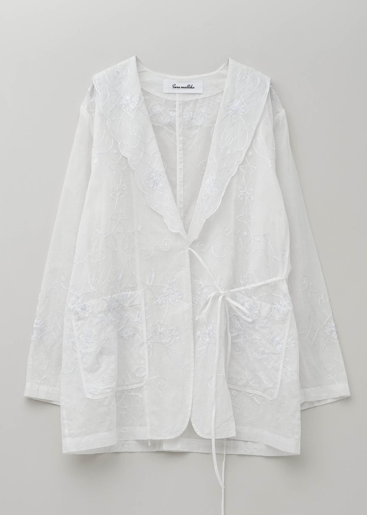 Organza Aari Embroidery Jacket | Pasand by ne Quittez pas | パサン 