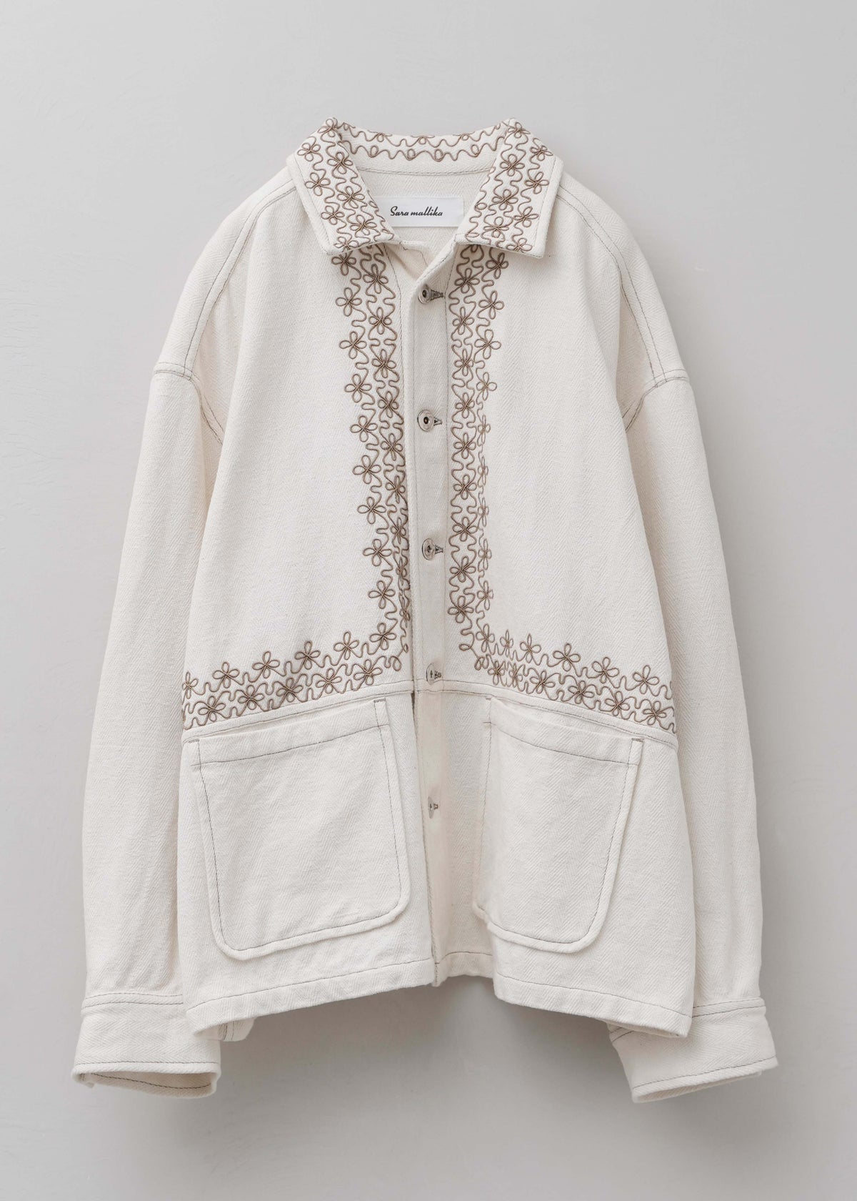 【9/10 10時発売】Heavy Cotton Jacquard Cord Embroidery Jacket