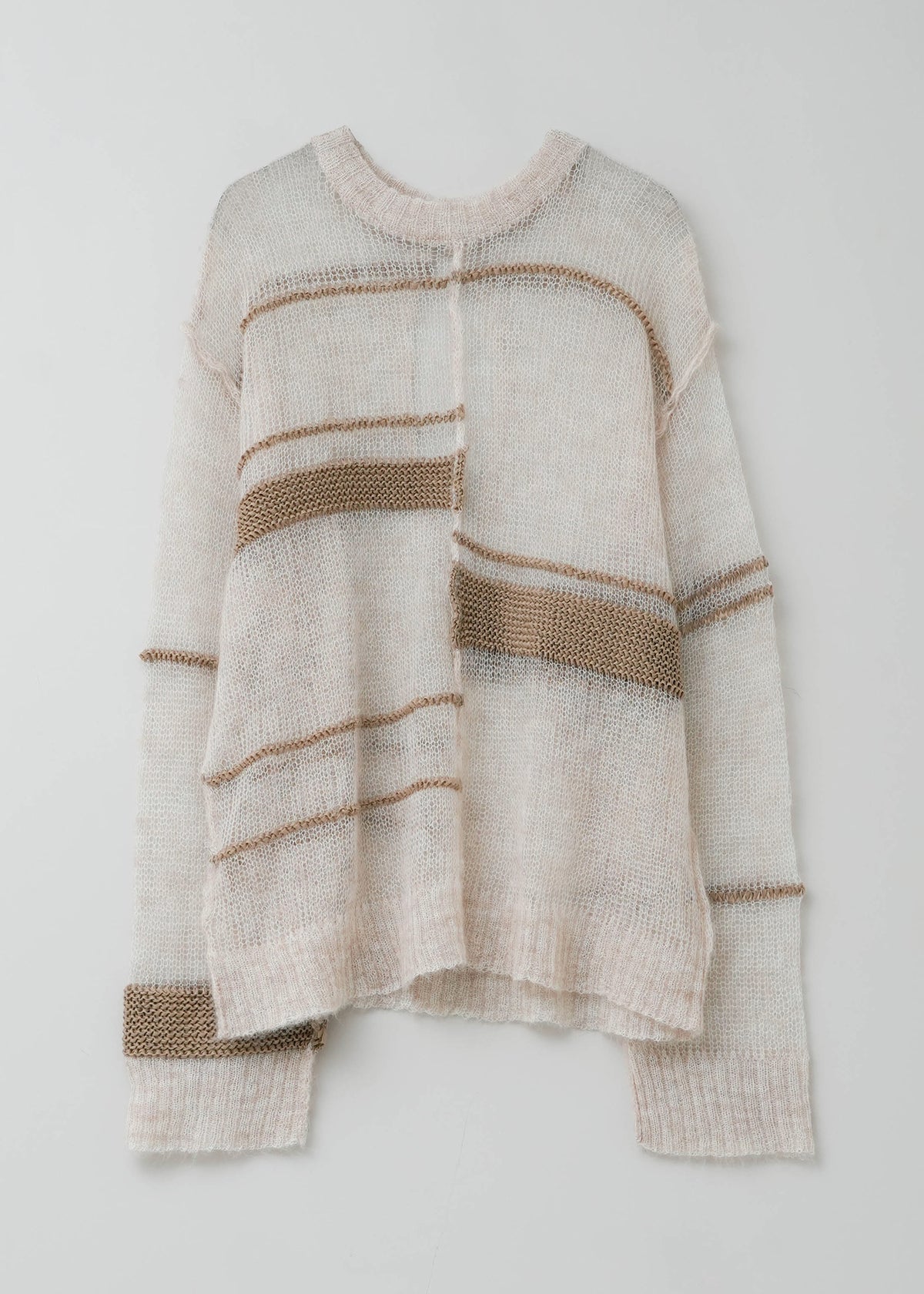 Mohair Border Knit | Pasand by ne Quittez pas | パサンドバイヌキテパ