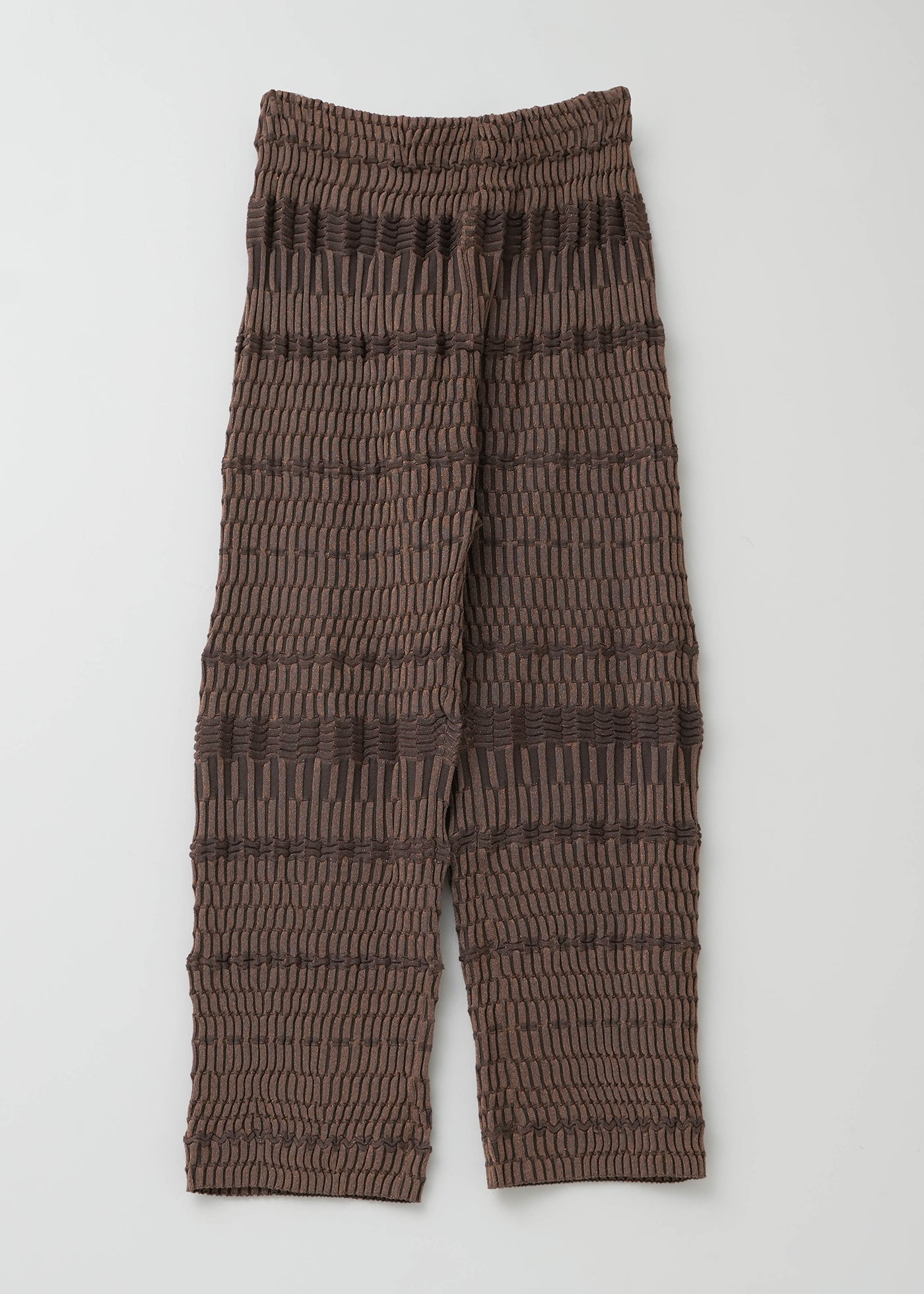 Geometric Weaving Knit Pants