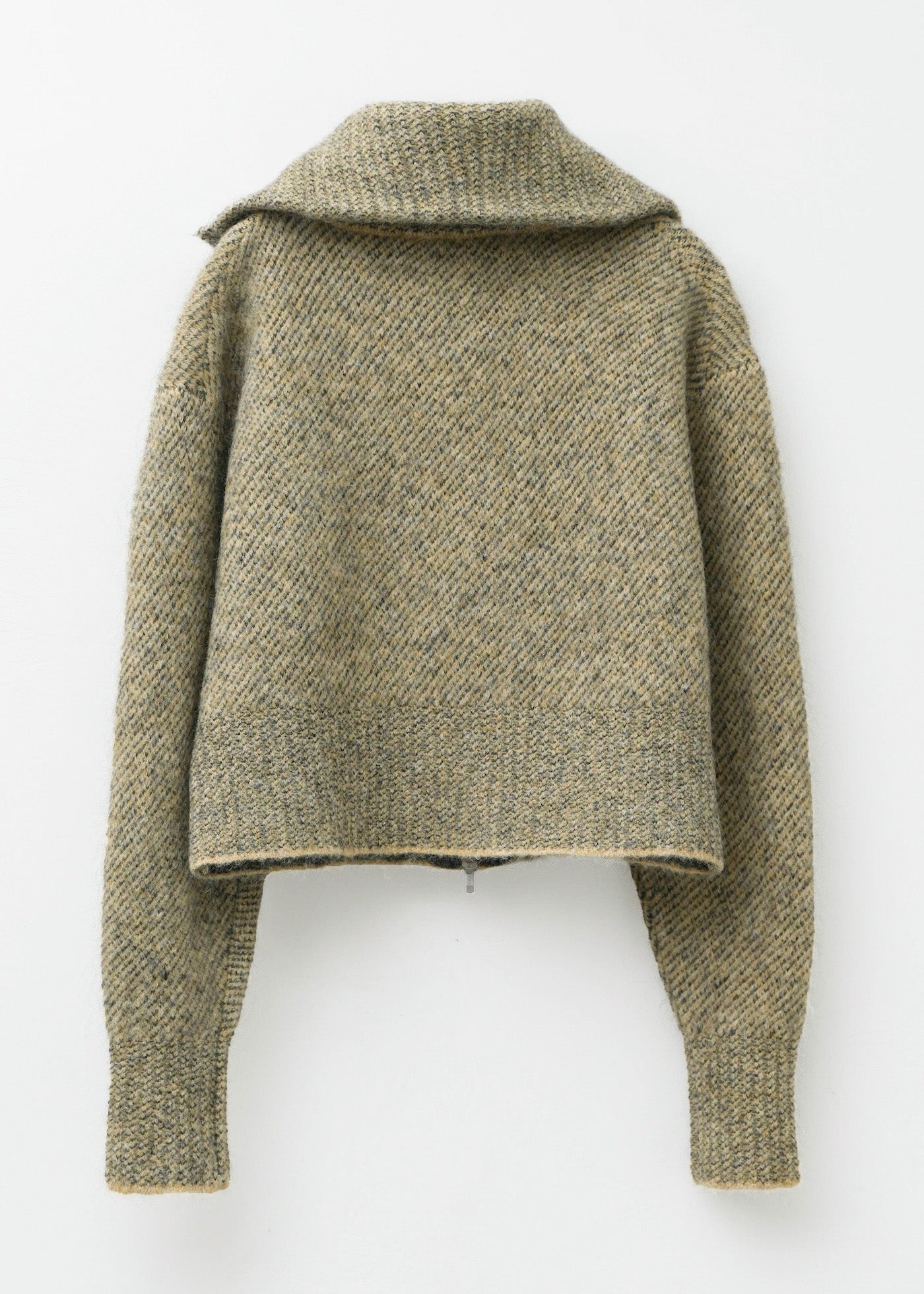 【9/10 10時発売】Mohair Sand Pattern Embroidery Knit Jacket