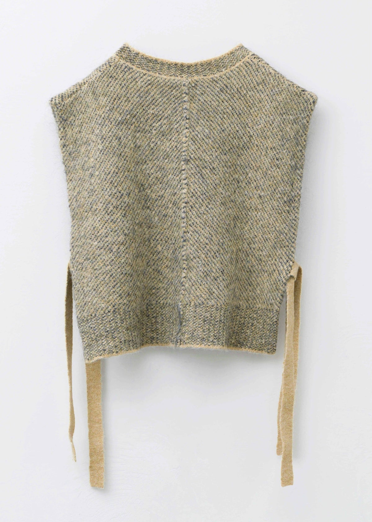【9/10 10時発売】Mohair Sand Pattern Embroidery Knit Vest
