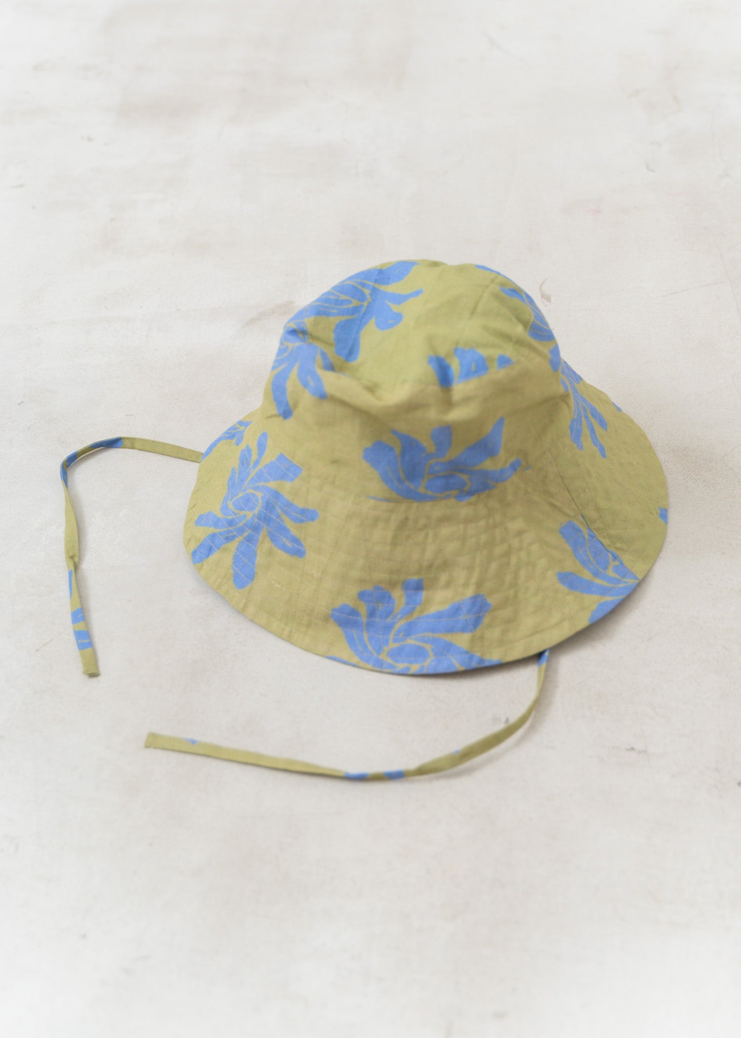 Cotton Linen Sunflower Print Hat