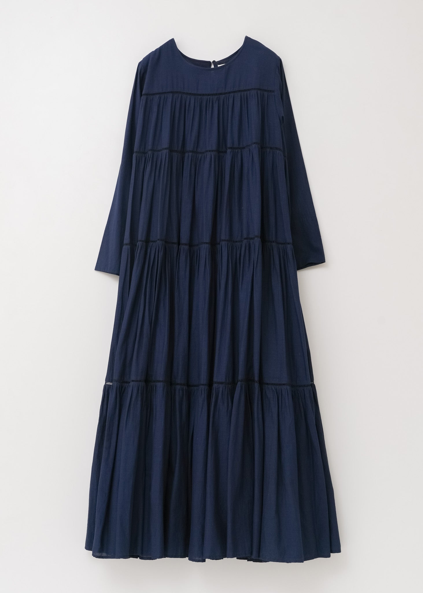 Cotton Voile Tiered Maxi Dress