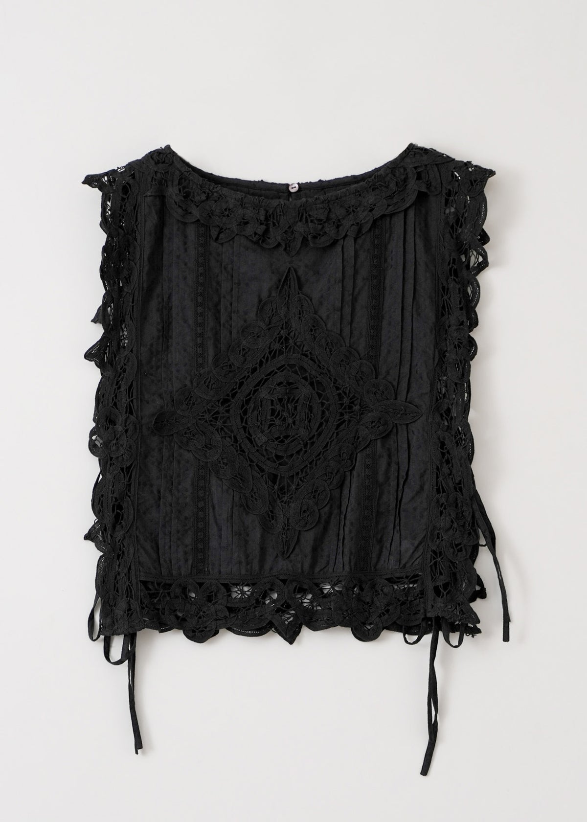 Cotton Batten Lace Ribbon Top | Pasand by ne Quittez pas | パサン 