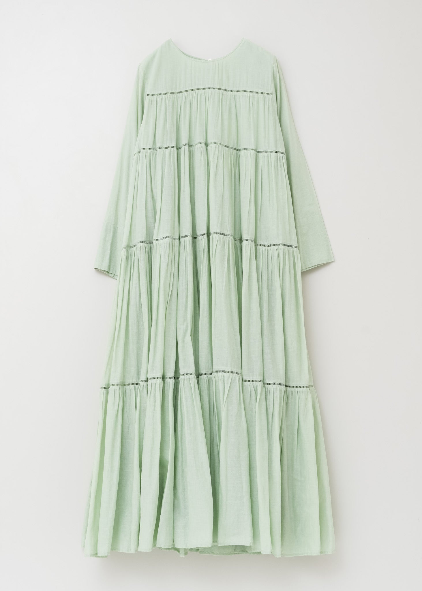 Cotton Voile Tiered Maxi Dress