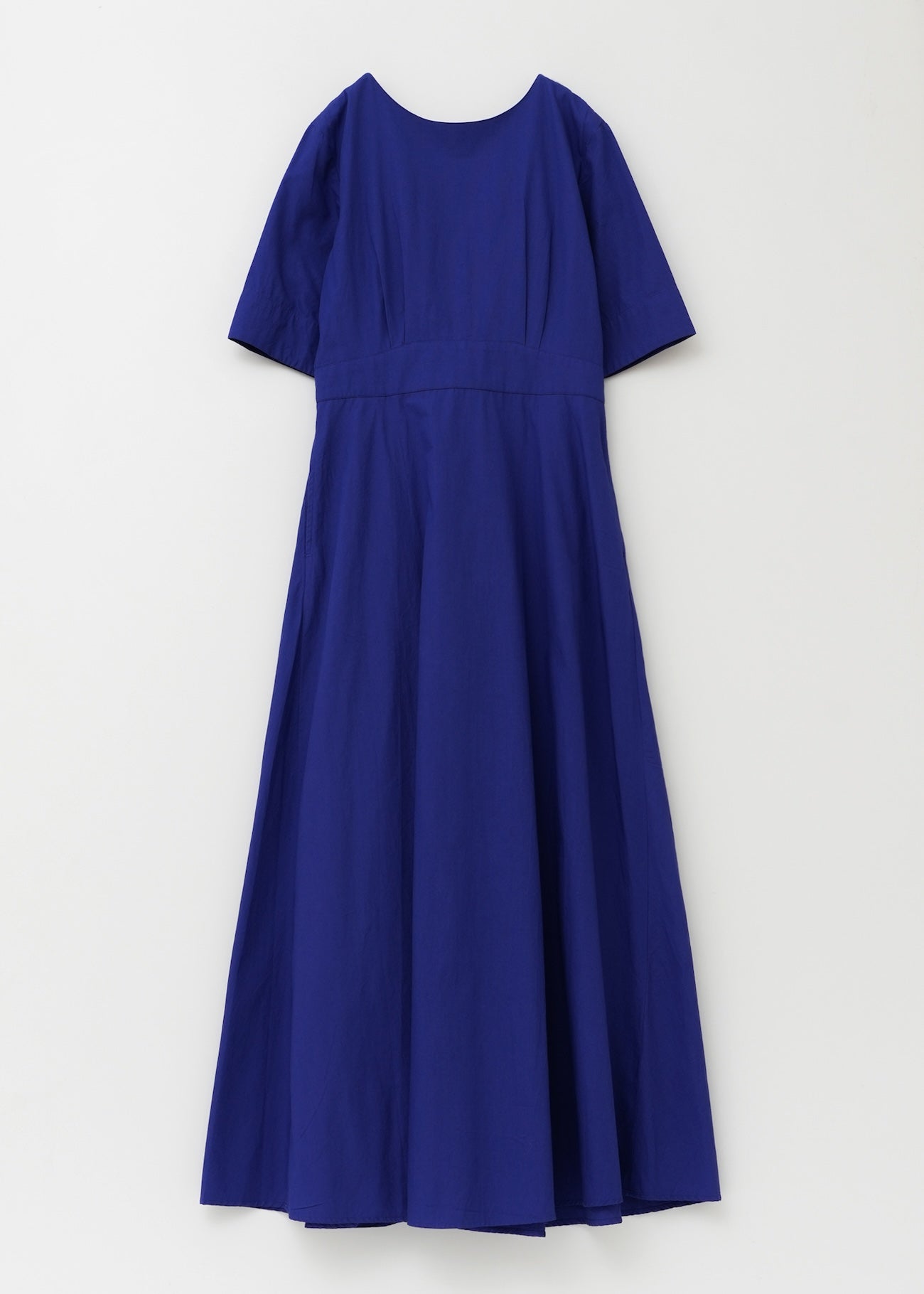 Cotton Dobby Check Flare Dress