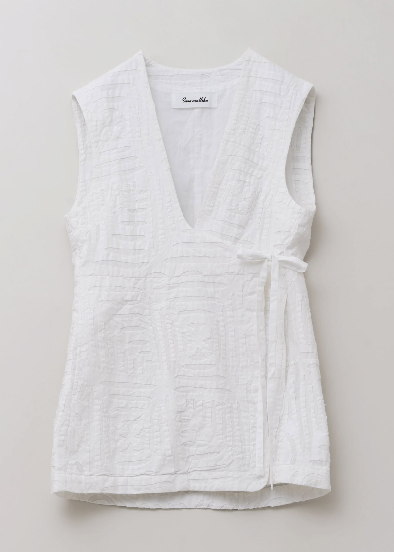 Cotton Applique Cutwork Vest