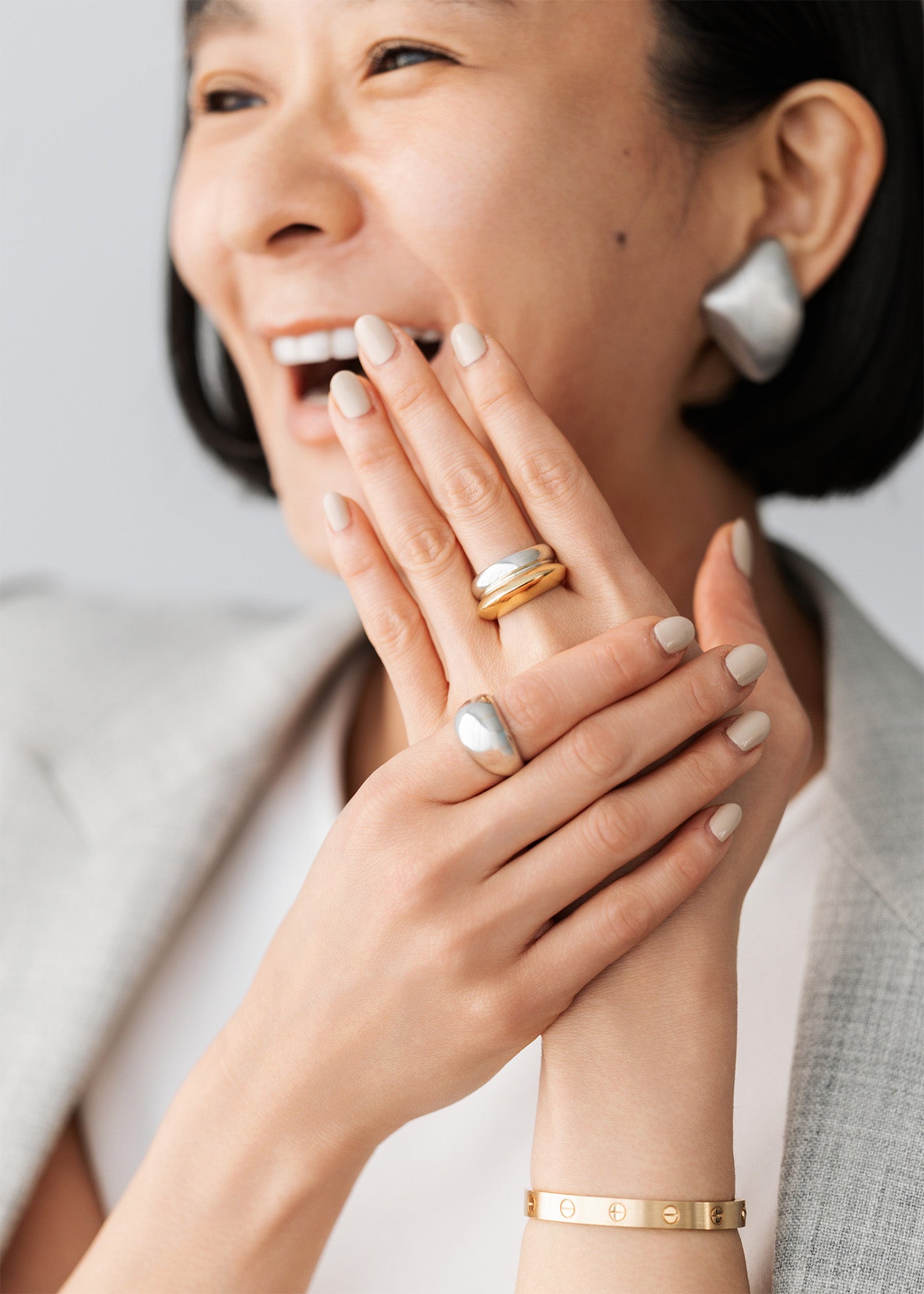 【5/21 10時発売】ドレスに合わせるエスプリジュエリー Dome Ring Set