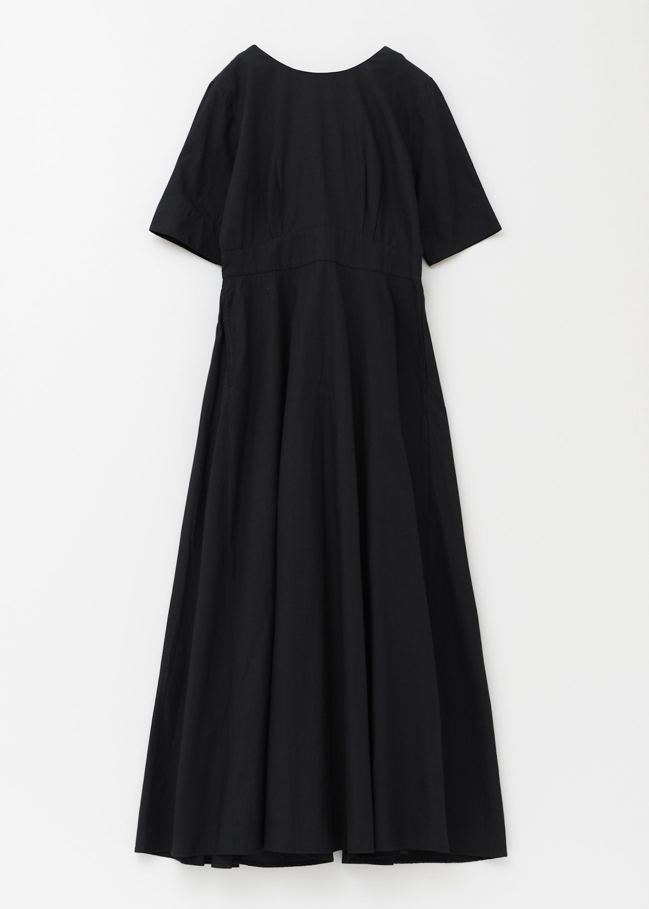 Cotton Dobby Check Flare Dress