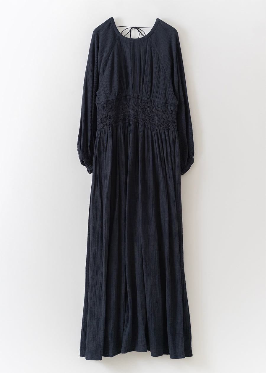 Double Gauze Hand Smocking Dress | Pasand by ne Quittez pas 