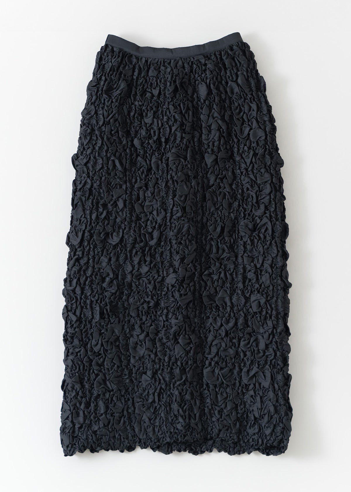 Poly Dupion Check Shirring Skirt