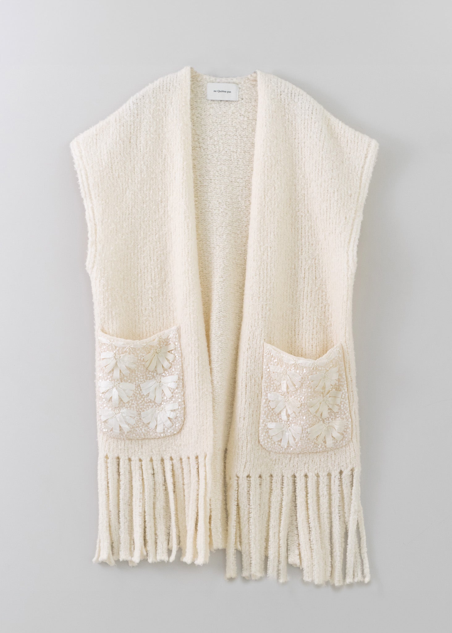 Sequence Embroidery Pocket Gilet | Pasand by ne Quittez pas 
