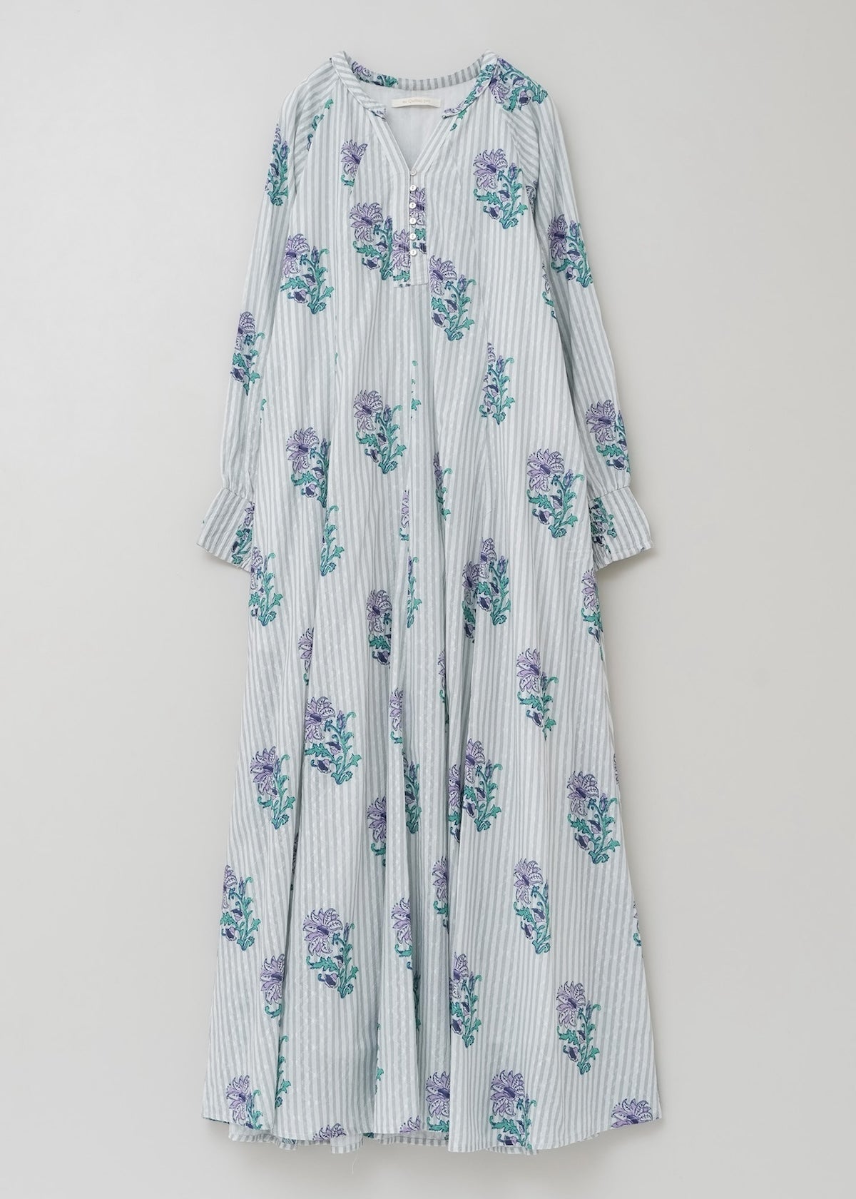 Cotton Jacquard Lily Print Flare Dress | Pasand by ne Quittez pas 