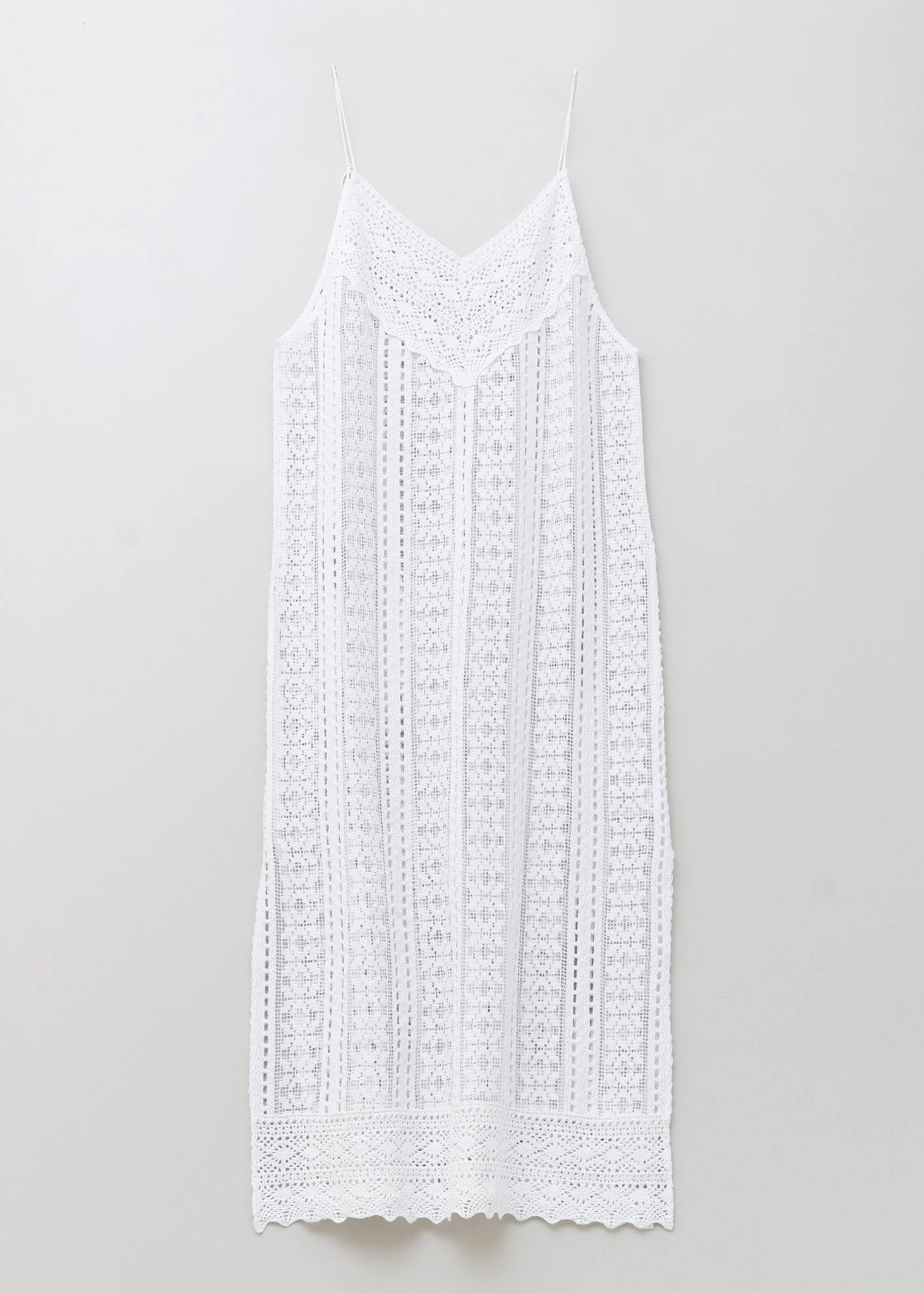Cotton Border Lace Cami Dress