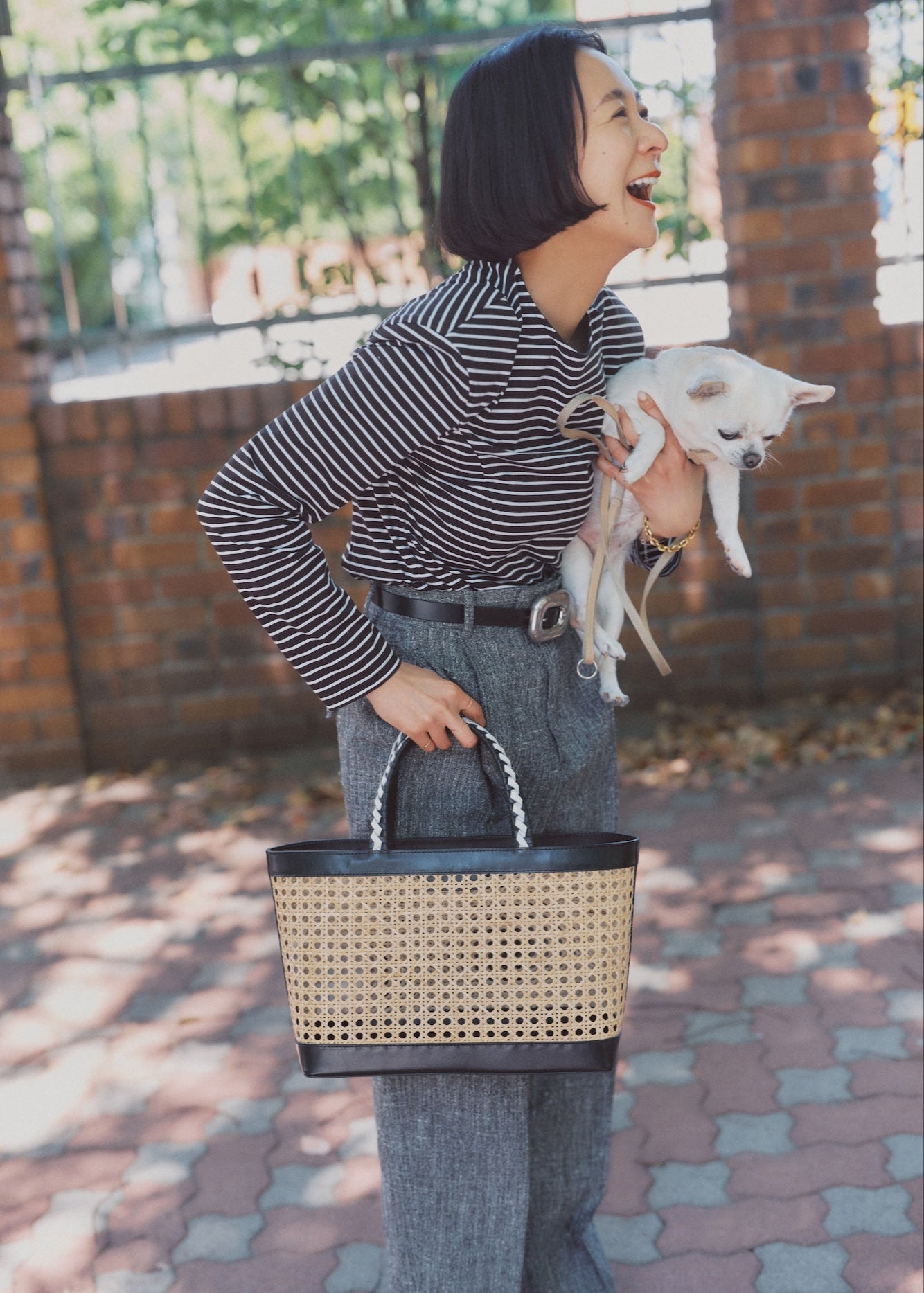 Leather Combi Basket