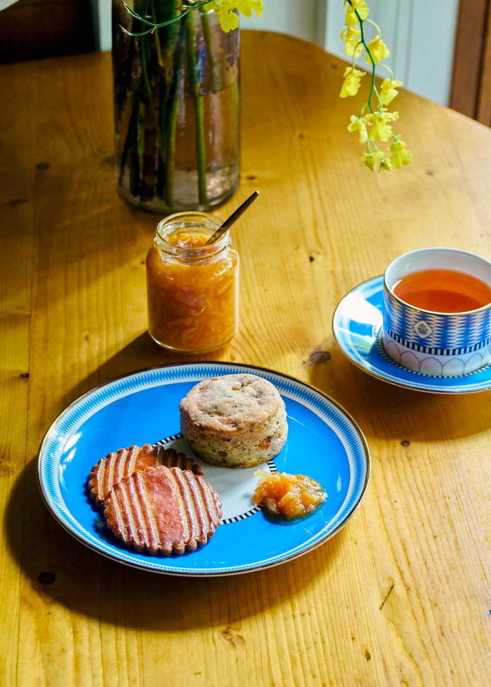 Eriko Kawakami × Pasand Home Blue City Tea Plate