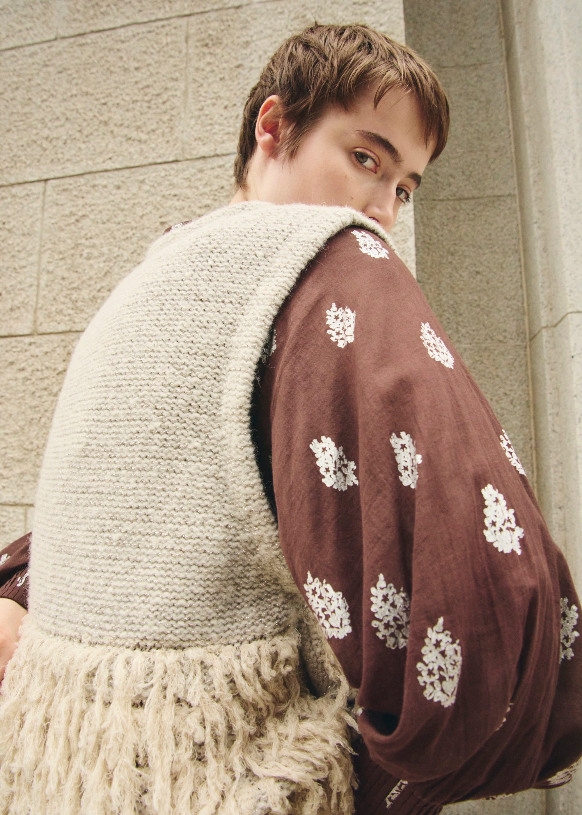 【8/5 10時発売】Wool Fringe Gilet