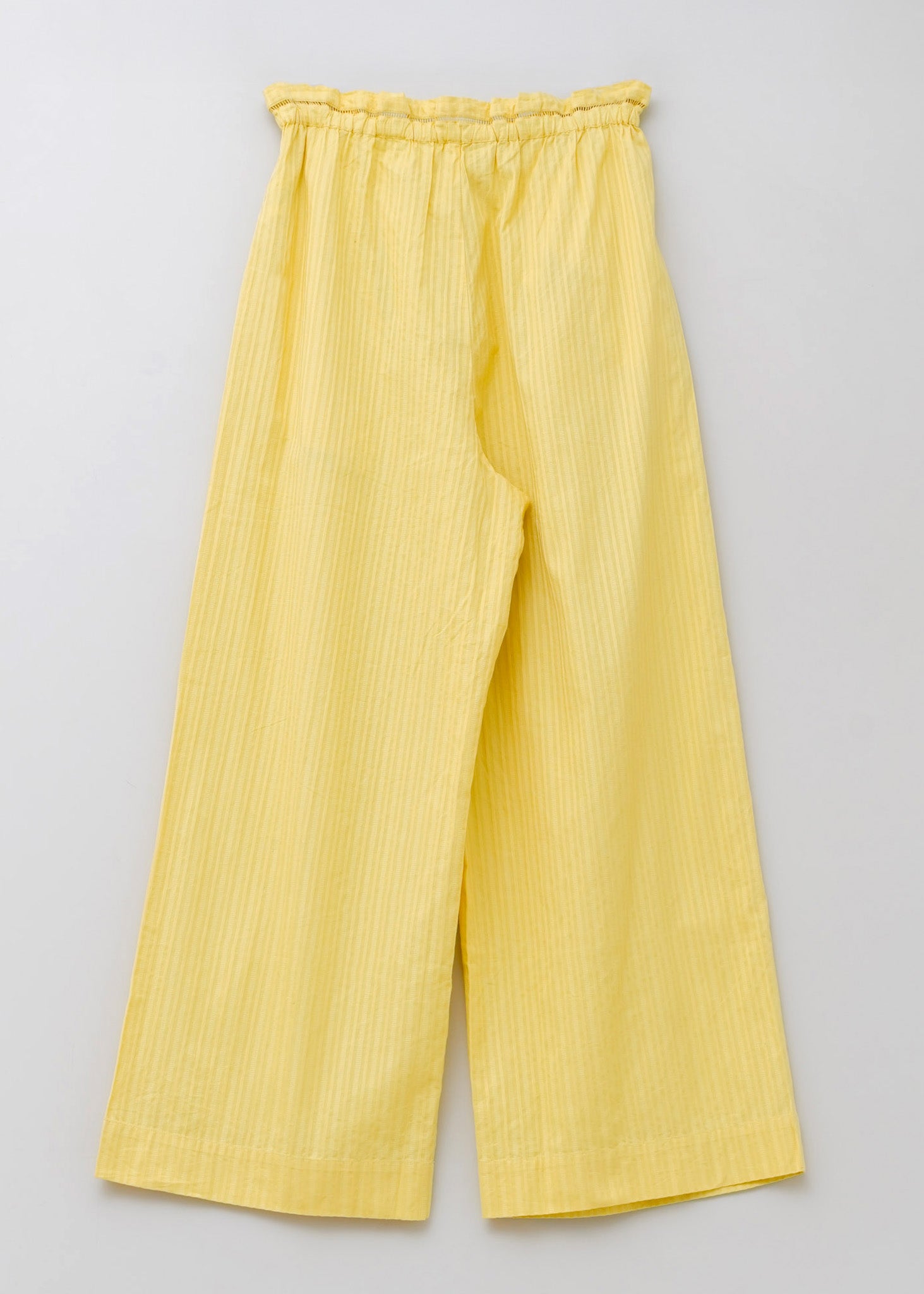 Cotton Stripe Jaquard Ladder Lace Pants