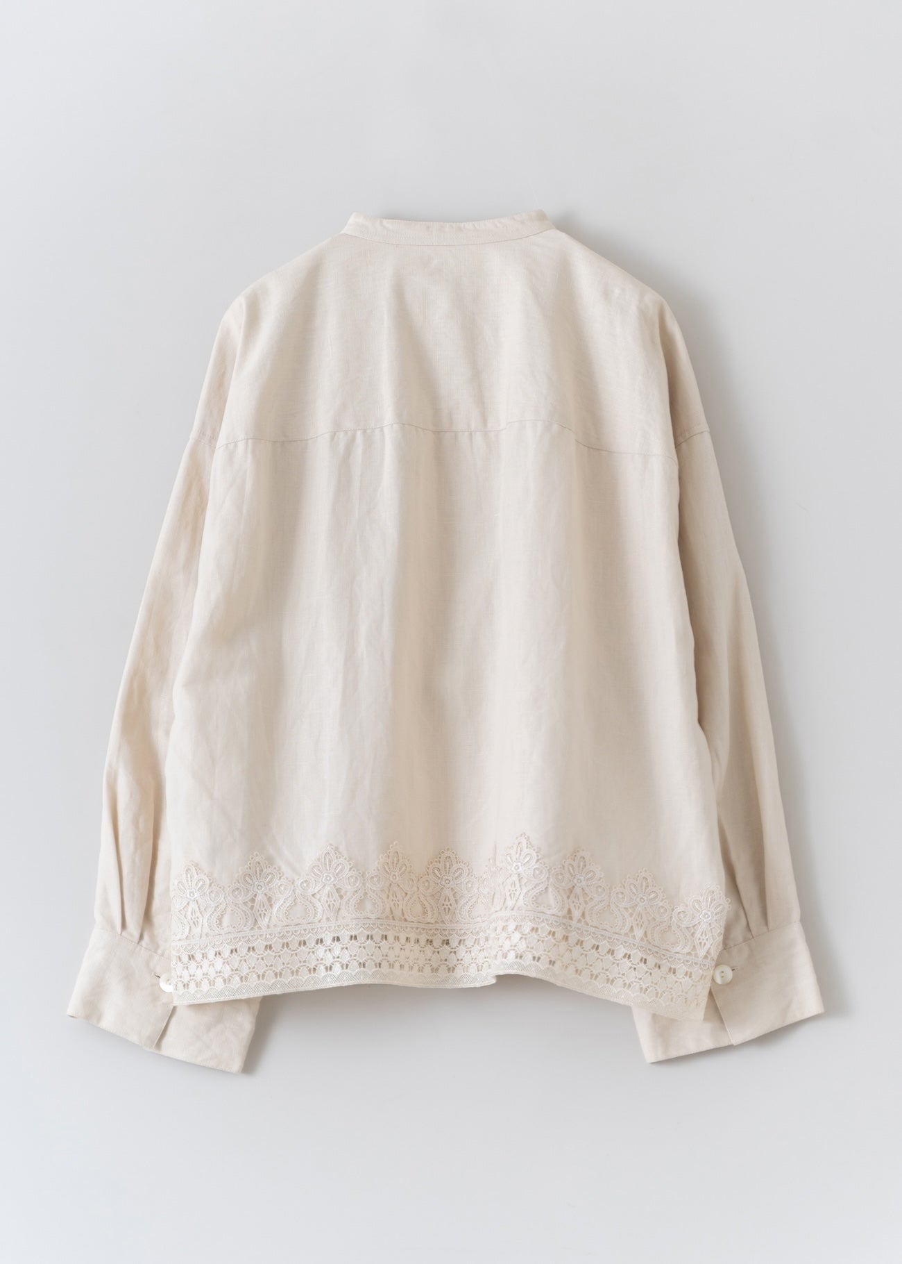 Heavy Linen Lace Short Shirts