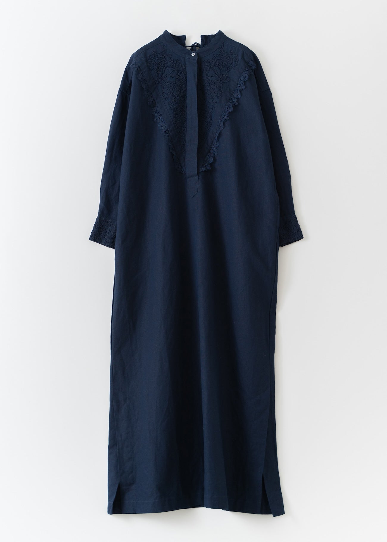 Heavy Linen Code Emb Shirts Dress