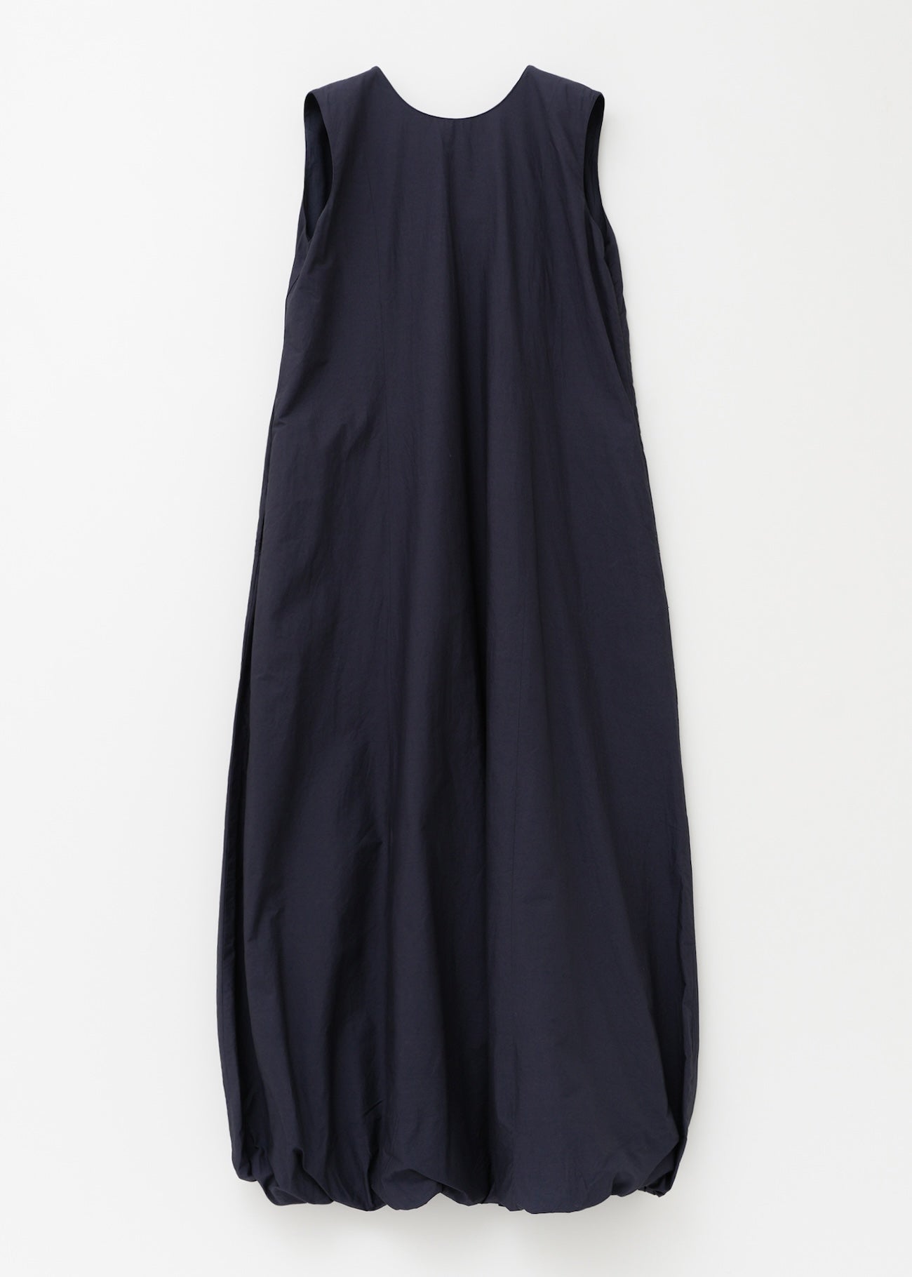 Poplin Solid Sleeveless Balloon Dress