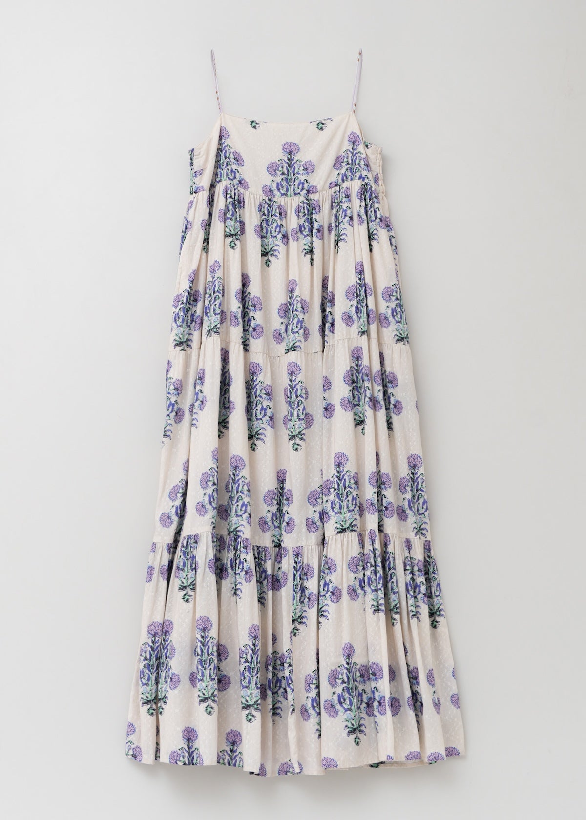 Cotton Jacquard Marigold Print Cami Dress