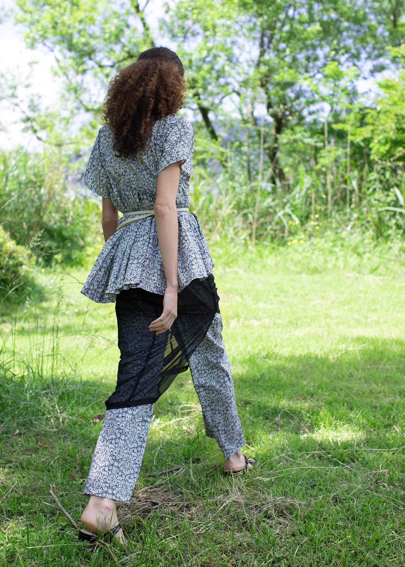 Liberty Print Shirring Blouse