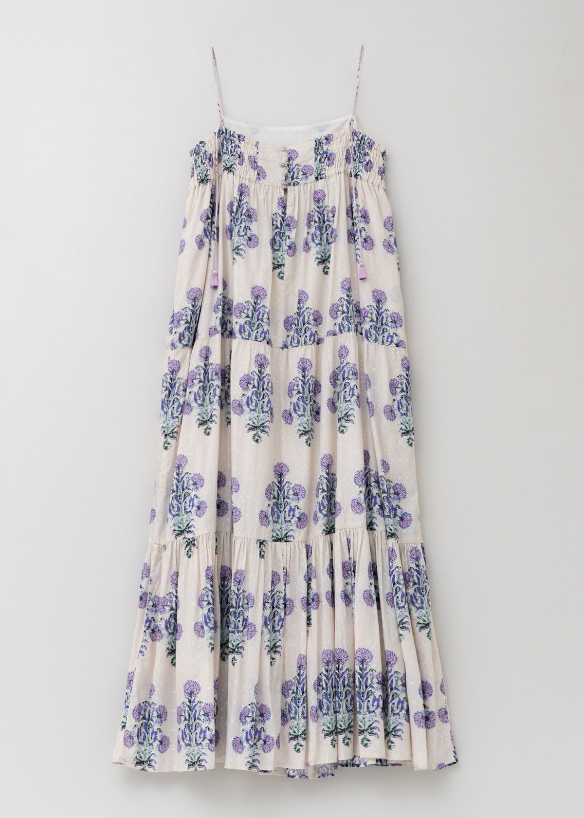 Cotton Jacquard Marigold Print Cami Dress