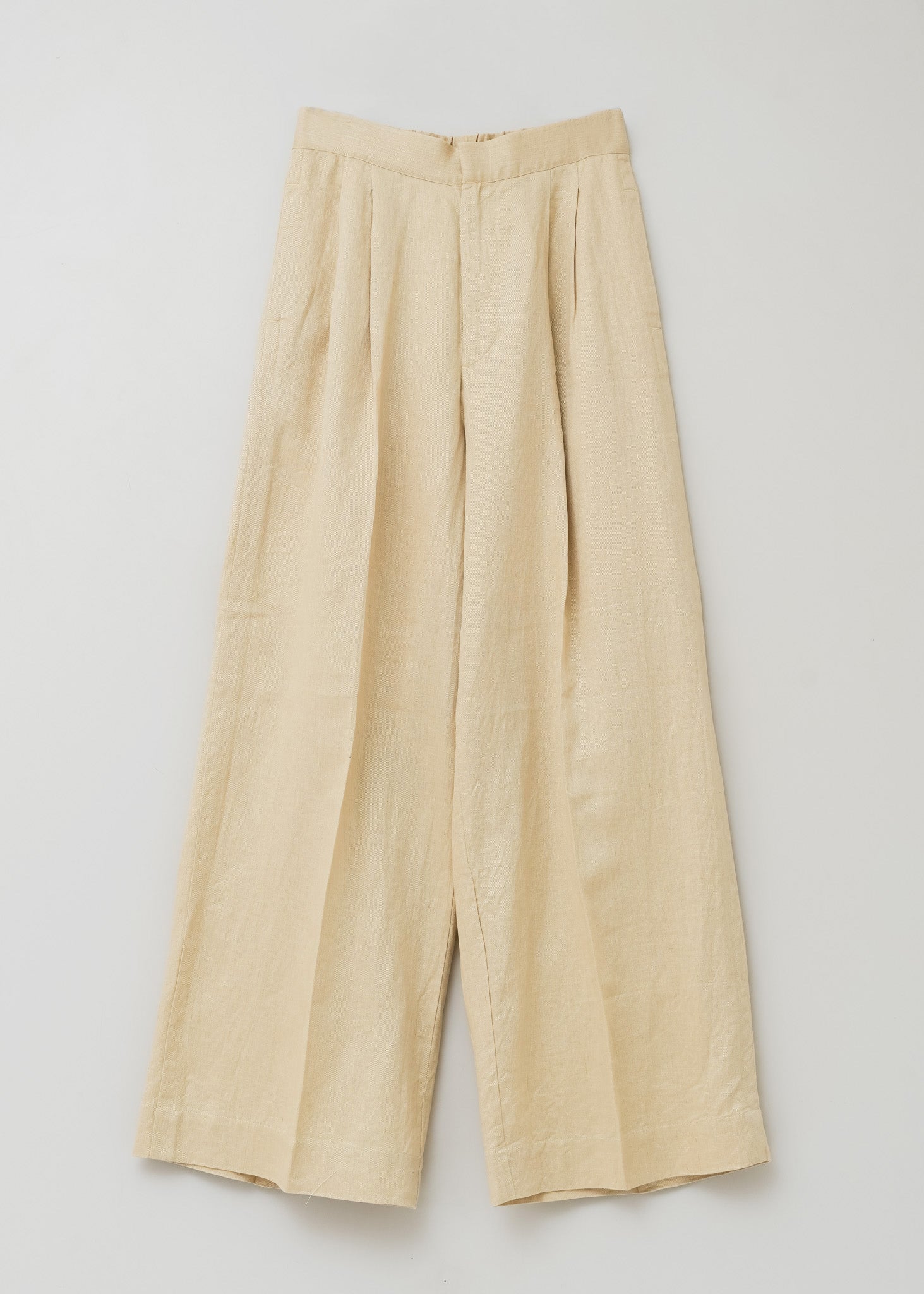 Linen Twill Wide Pants