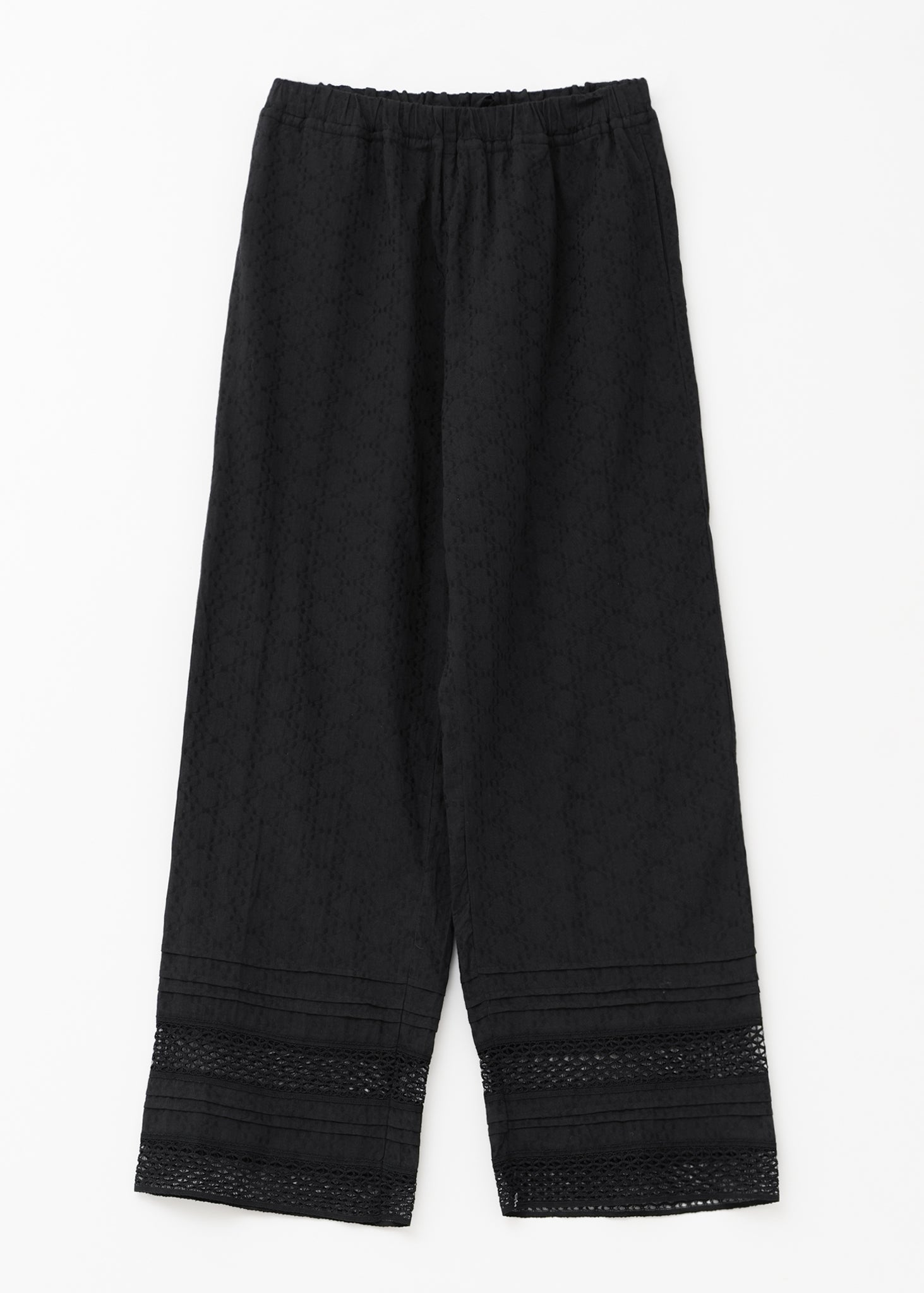 Cotton Jacquard Lace Pants