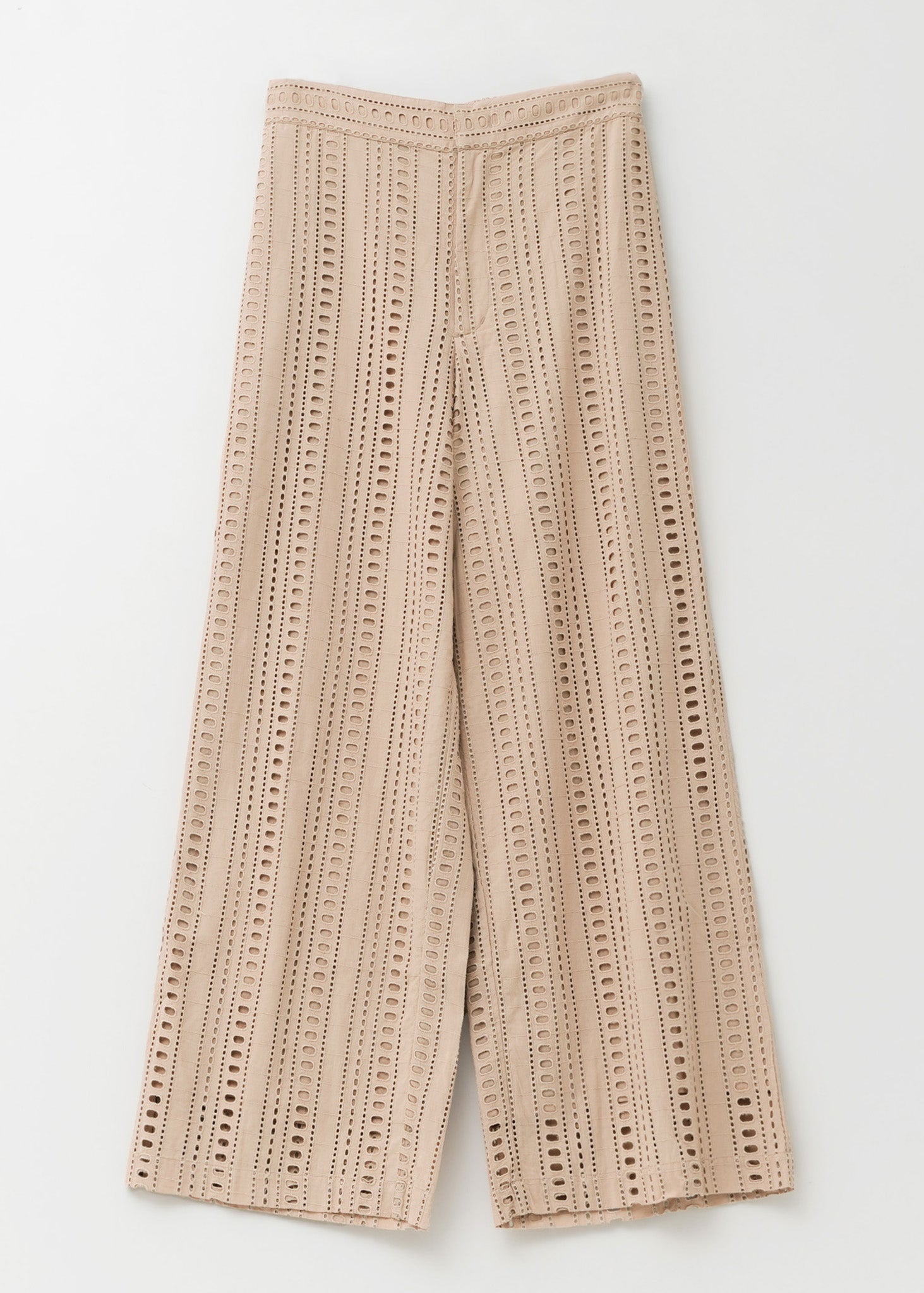 Stripe Cutwork Pants