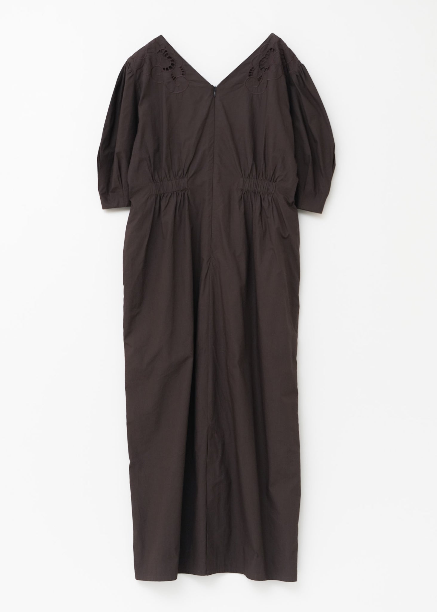 Poplin Daisy Cutwork Waist Tuck Dress