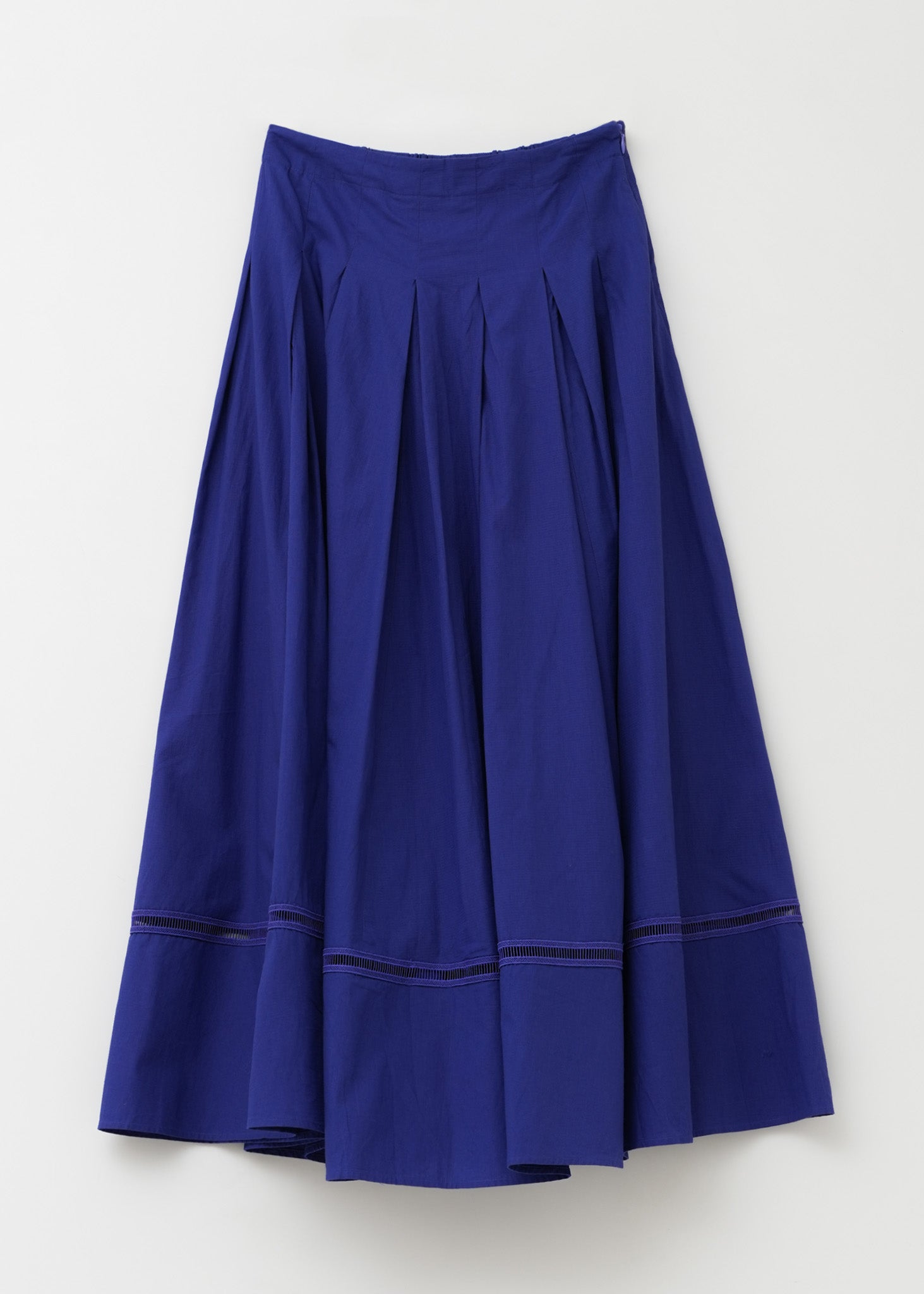 Cotton Dobby Check Tuck Skirt | Pasand by ne Quittez pas | パサン  