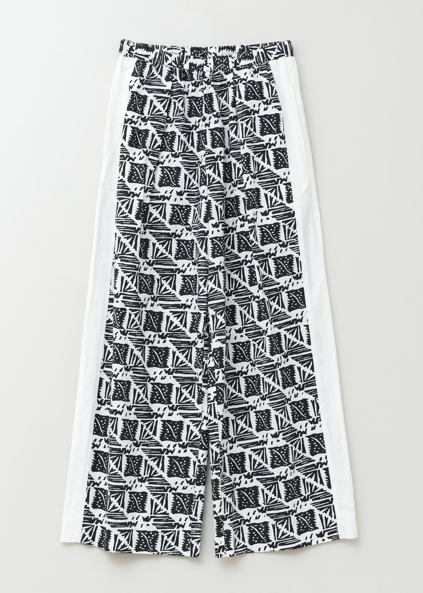 Cotton Poplin Print Pants